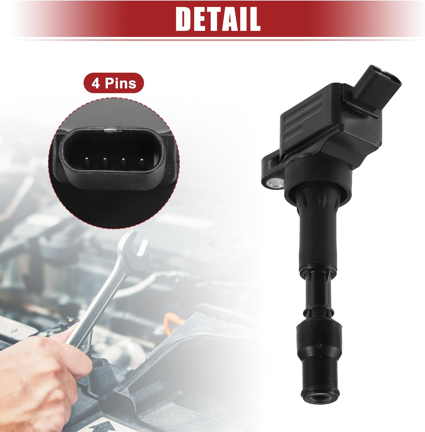 ACROPIX Automotive Ignition Coil Fit for Hyundai Elantra 2016-2020 for Hyundai Kona 2018-2021 No.27300-2E601/273002E601 - Pack of 1