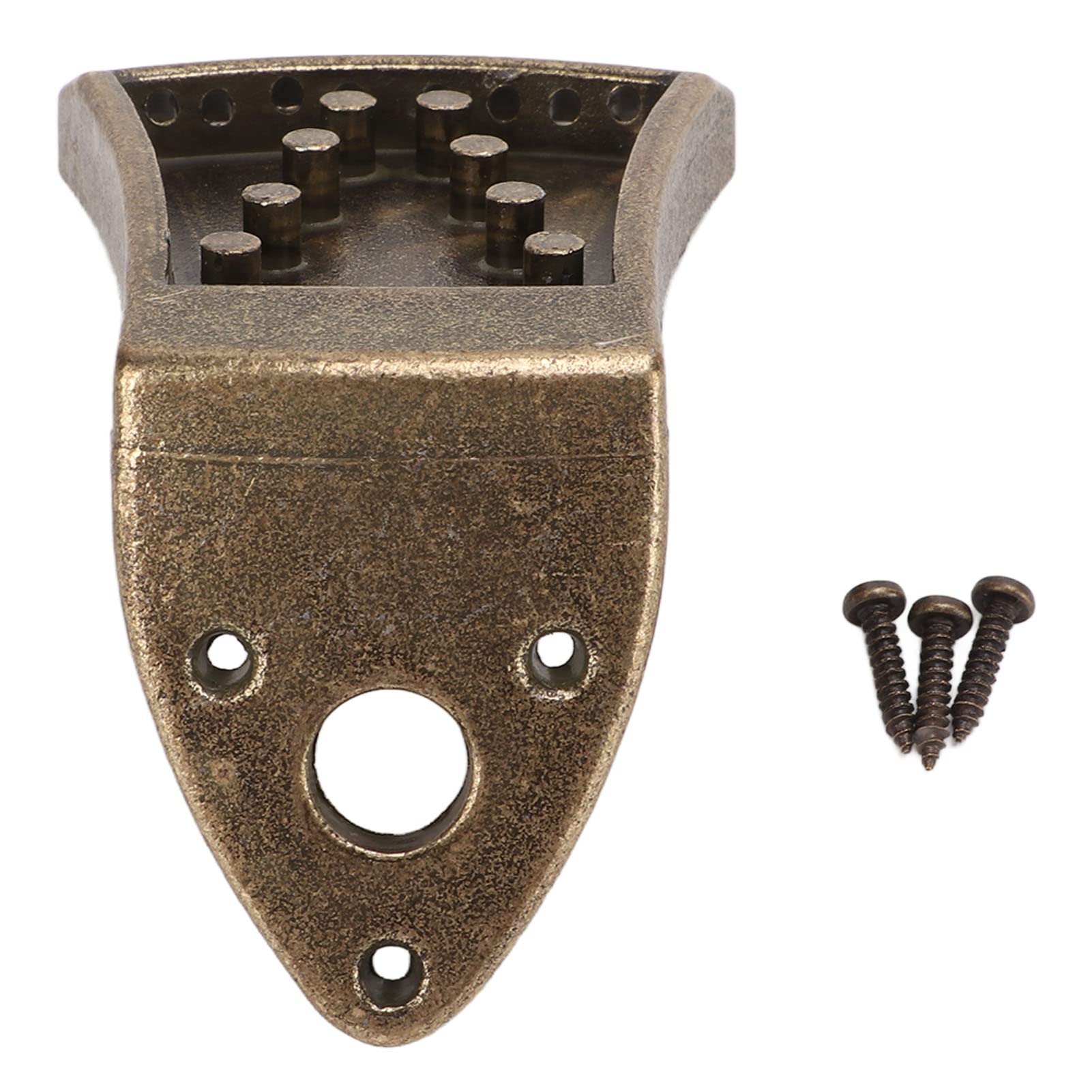 Alomejor Professional Mandolin Tailpiece Metal Bridge Mandolin Tailpiece Replacement Part Musical Instruments Accessories