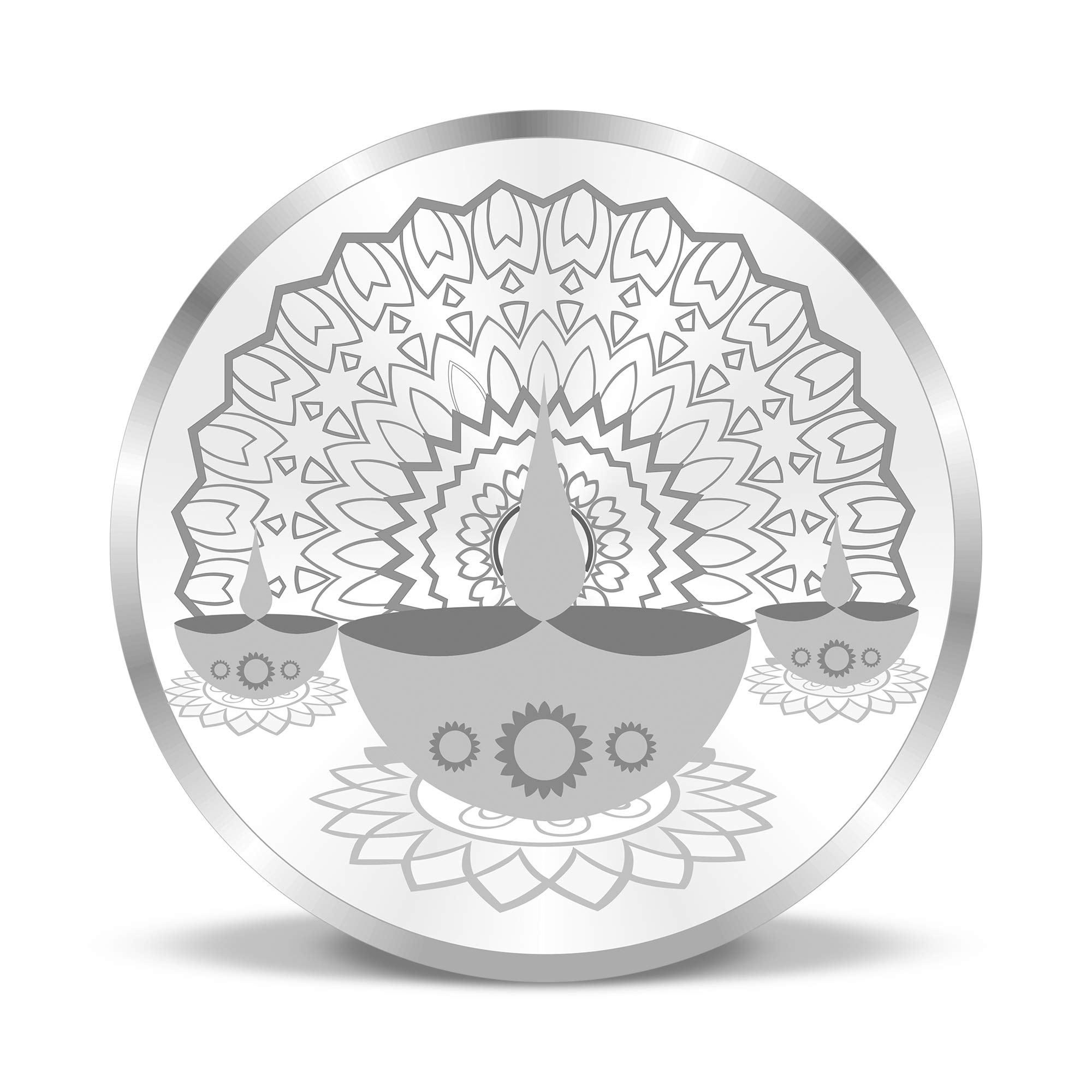 Precious Moments BIS Hallmarked Silver Coin Diya Spreading Light and Prosperity 999 Pure available in 10/20/50/100 gram.-image-33