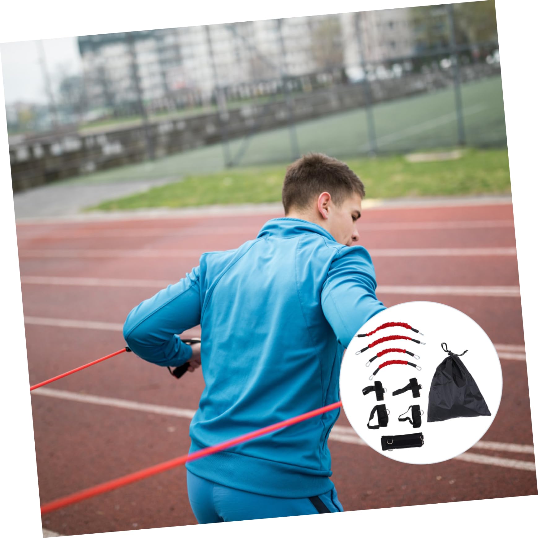 1zestaw Sztuka Taśmy Oporowe Do Ćwiczeń Fitness z Gumą Elastyczną Do Treningu Mięśni Wzmocnienia Rąk i Nóg Łatwe Użyciu Dla Początkujących i Sportowców