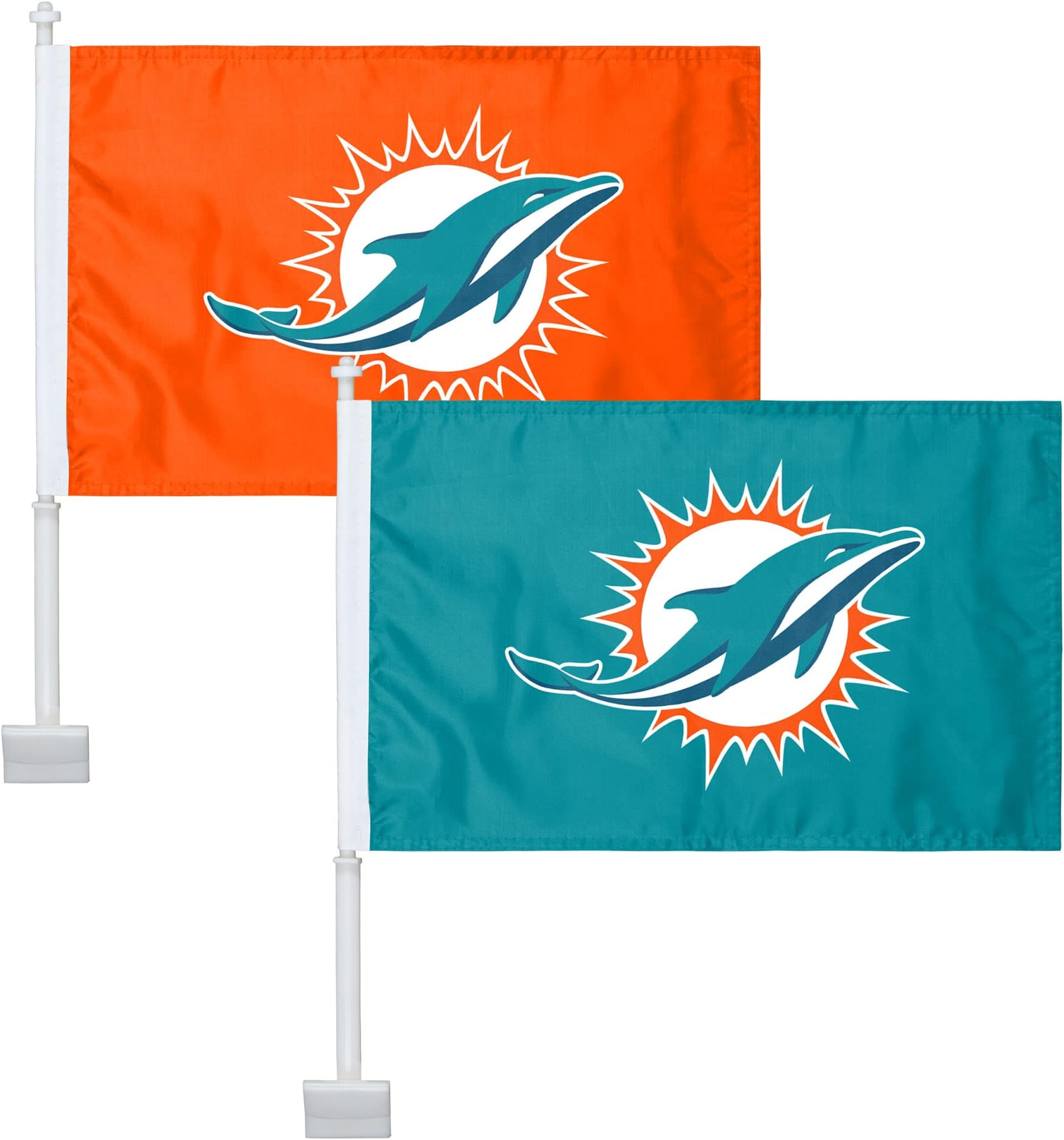 Chicago Bears NFL 2 Pack Solid Car Flag