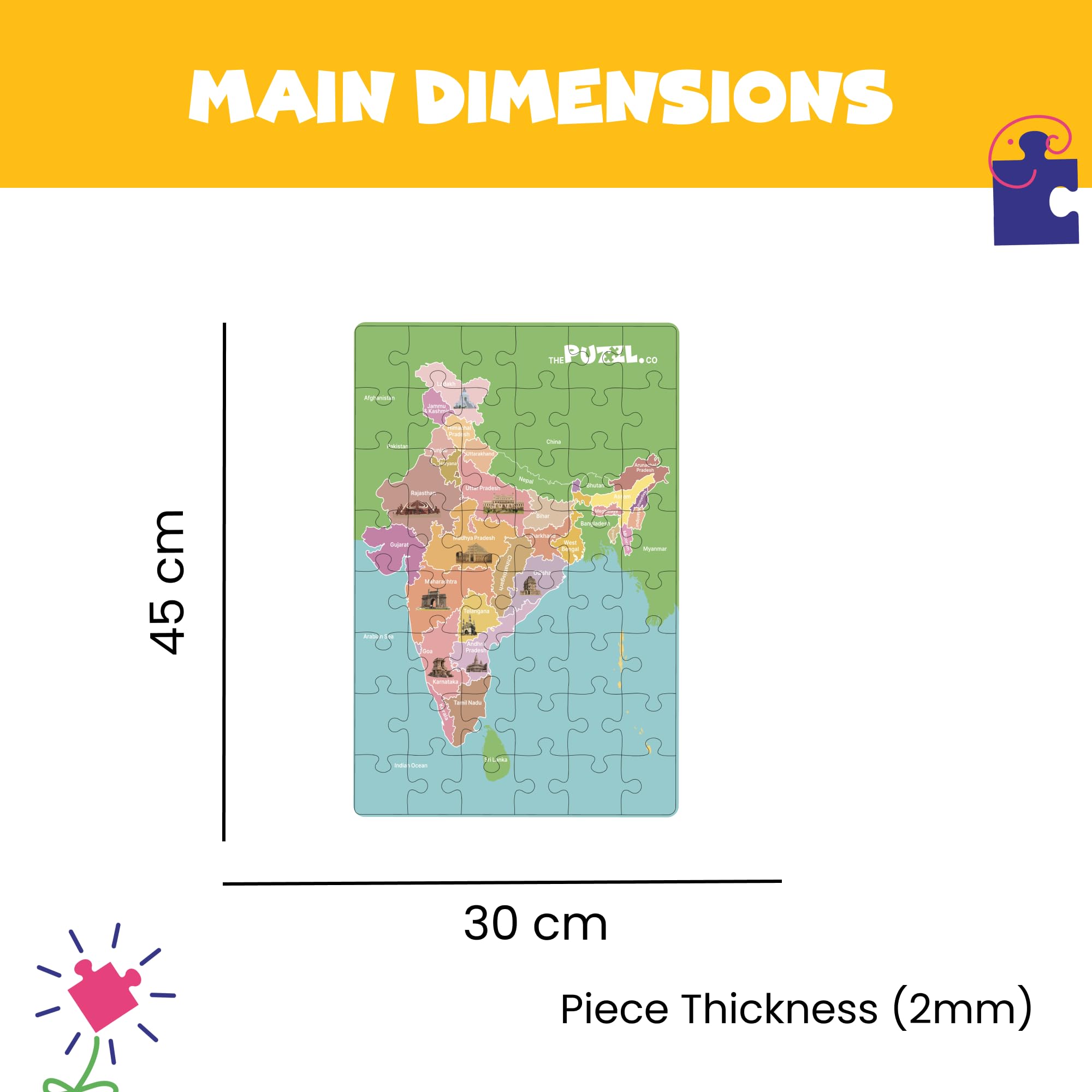India Map Puzzle for Kids - Educational & Fun! -4