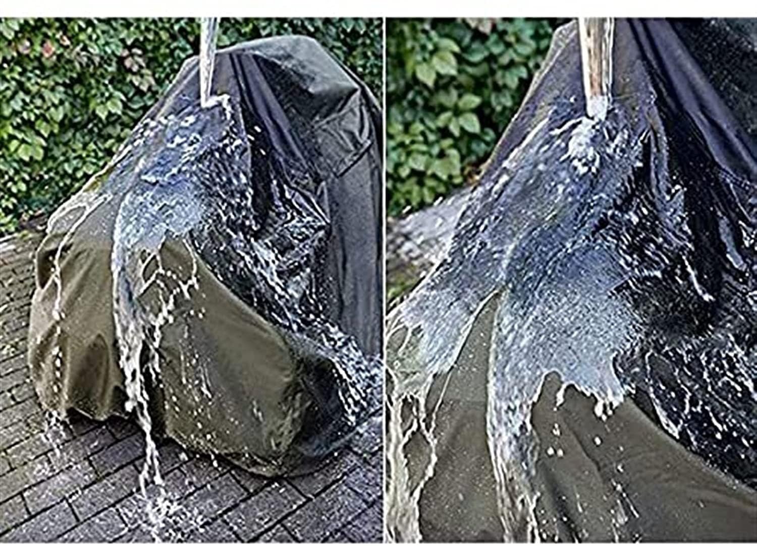 XXL - Cubierta impermeable para cortacésped de jardín, 210D, a prueba de polvo, resistente a los rayos UV, protección para tractor al aire libre con bolsa de almacenamiento, cubierta verde resistente