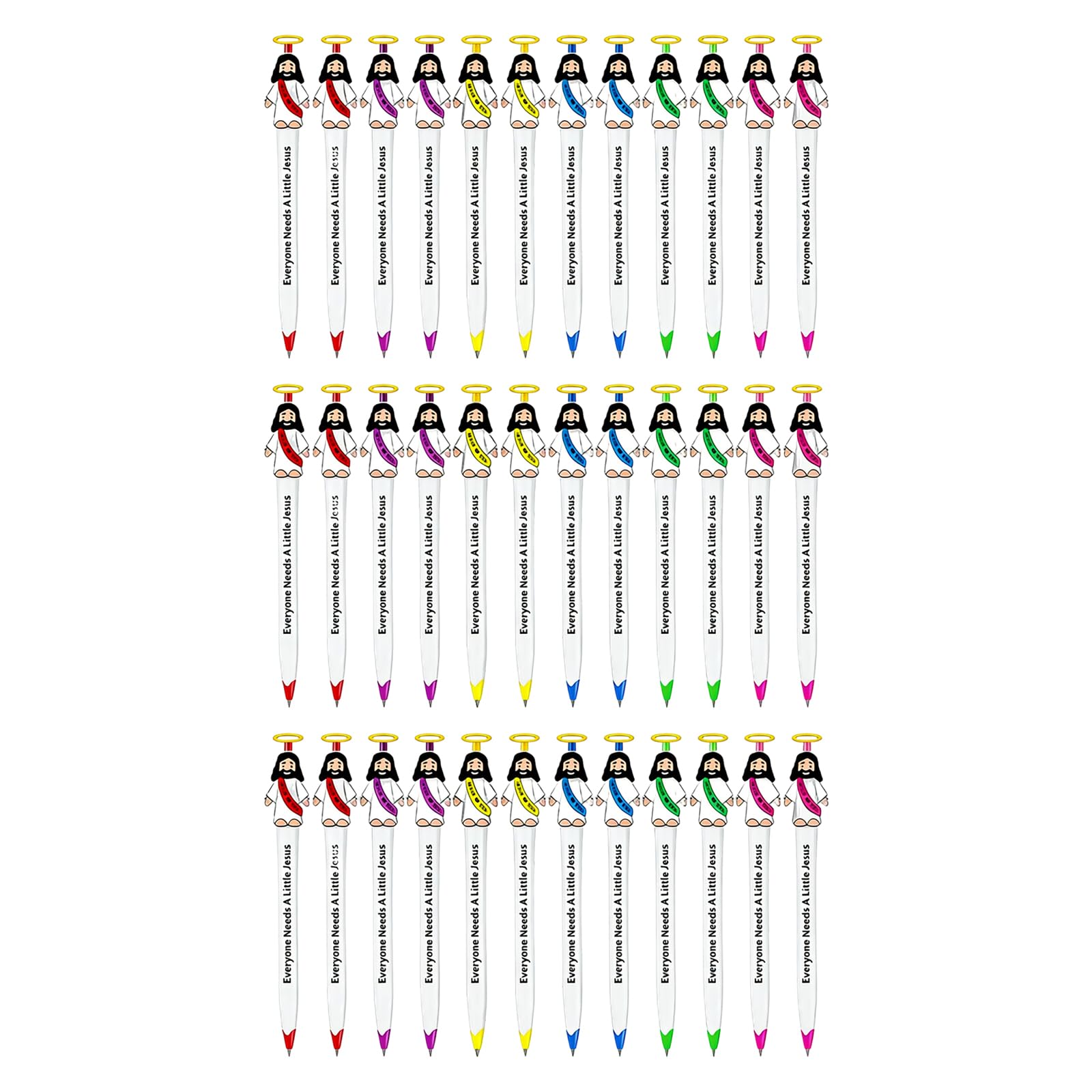 12/24/36 bolígrafos de escritura religiosa de 0,7 mm, tintas de secado rápido para oración, diario, notas, marcadores brillantes de las Escrituras