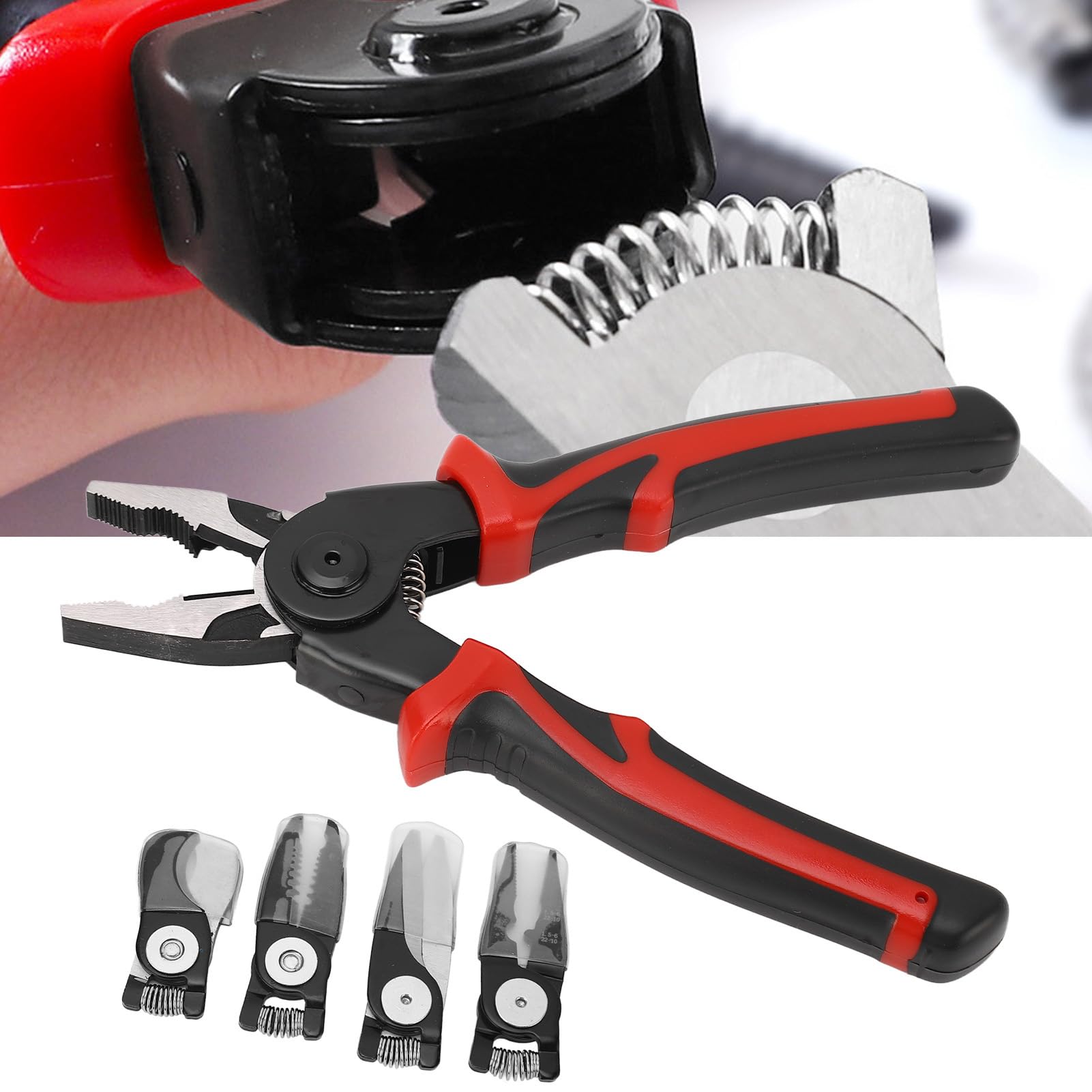 Replaceable Pliers, Interchangeable Pliers Cutting 5 in 1 Design for Wire - Image 4