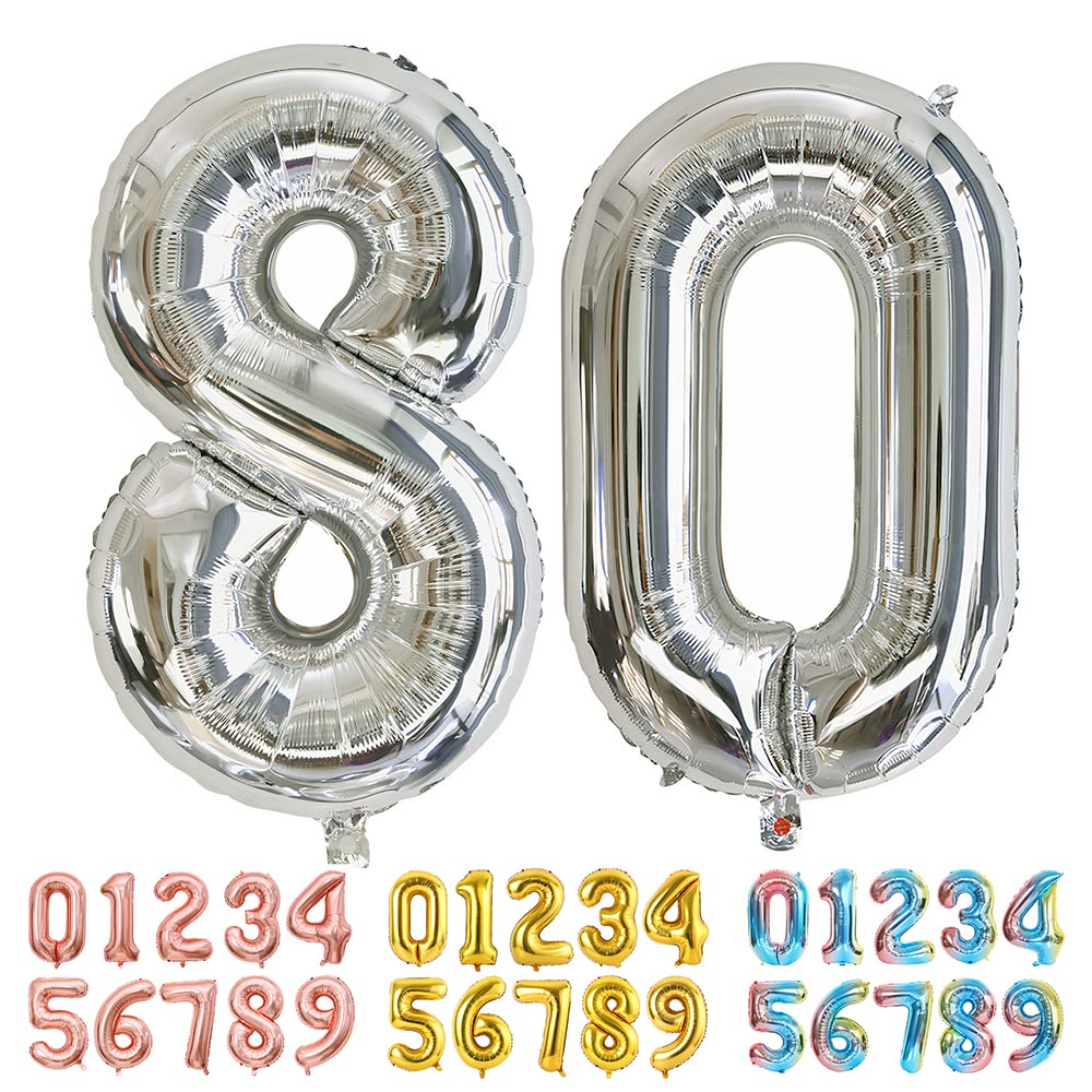 Foil Globo Número 5 Azul 40" (101cm), Inflable Helio o aire, Gigante Numeros 0-9, 10-19, 20-29, 30-100, Grande Globos Decoración para La Boda Aniversario y Cumpleaños Fiestas — view 670