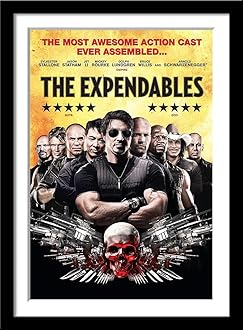 Tallenge - The Expendables - Sylvester Stallone - Hollywood Action Movie Posters� - Large Poster Framed (Paper,18x24� inches, Multicolour)