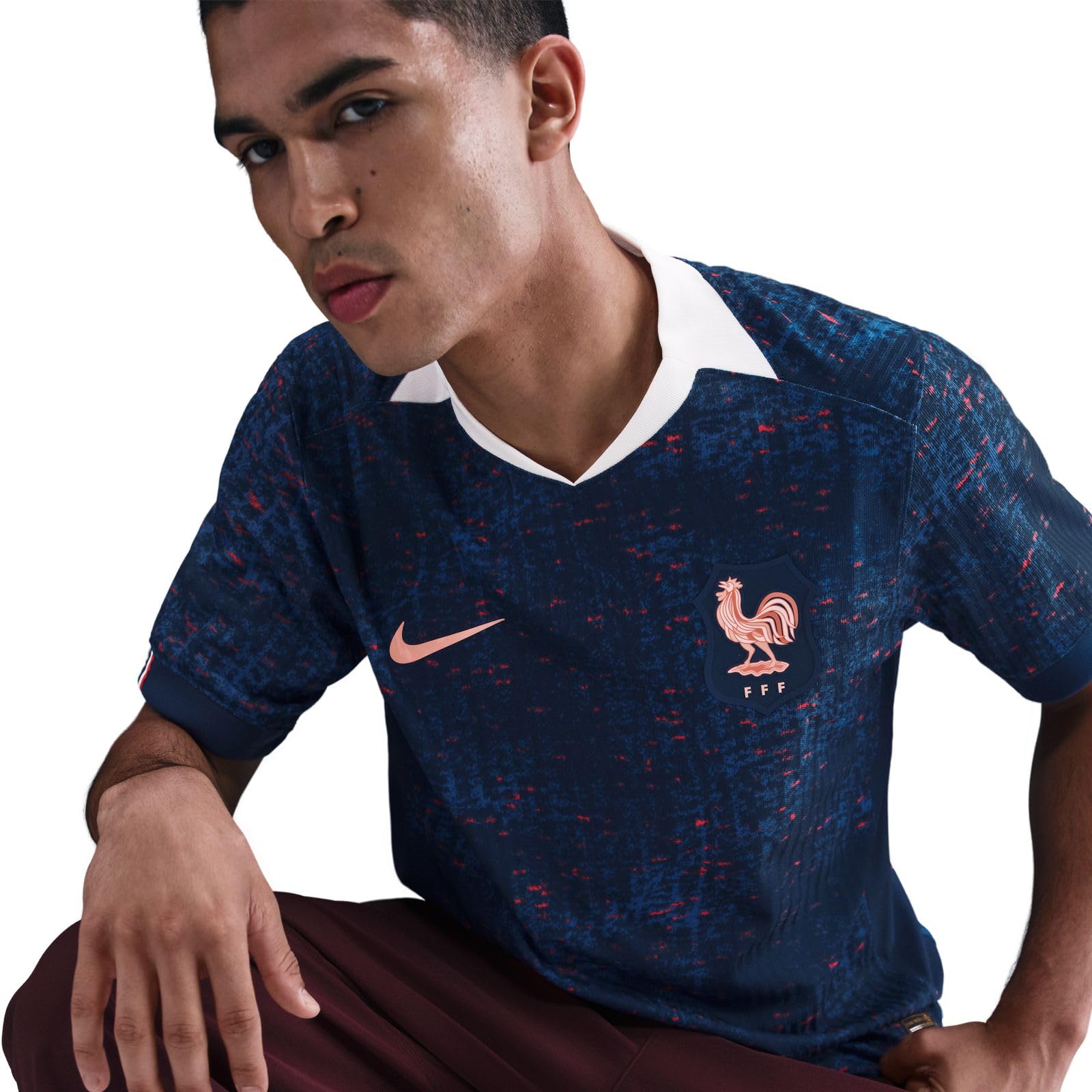 FFF 2025 Match Home (Frauenteam) Nike Authentic Dri-FIT ADV Fußballtrikot für Herren, IH0805