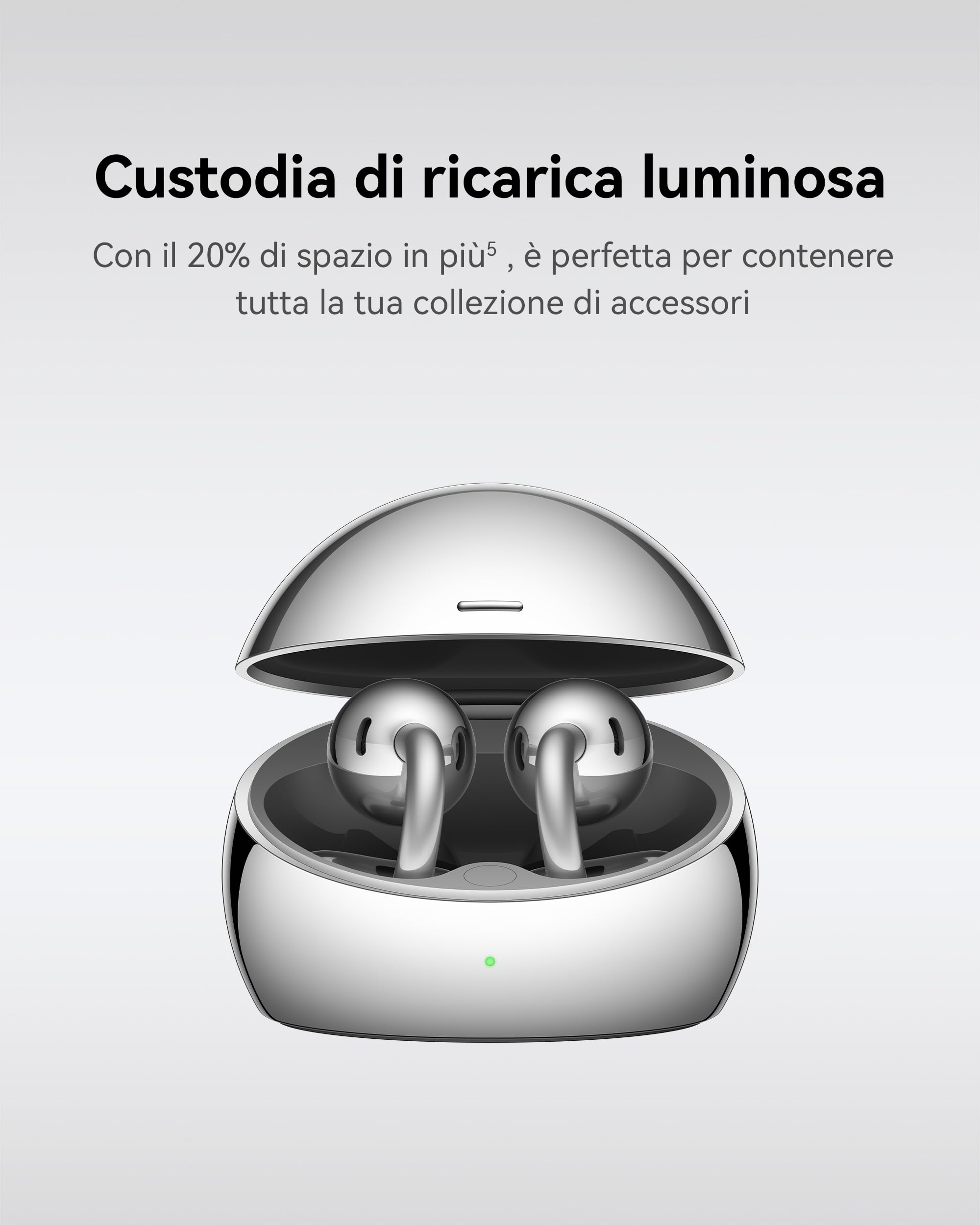 HUAWEI FreeClip 2 S Blu, Auricolari Wireless, Design Leggero | Comfort di Indossamento Tutto il Giorno, Custodia di Ricarica Luminosa, Controllo Intelligente, Ascolto adattivo open-ear