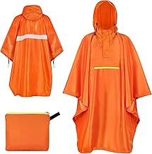 ENONEO Poncho de Pluie Hommes Poncho Pluie Imperméable avec Capuche et Poche, Cape de Pluie Femmes Poncho Pluie Réutilisable Poncho Adulte pour Extérieur Randonnée Camping Pêche 210x150cm