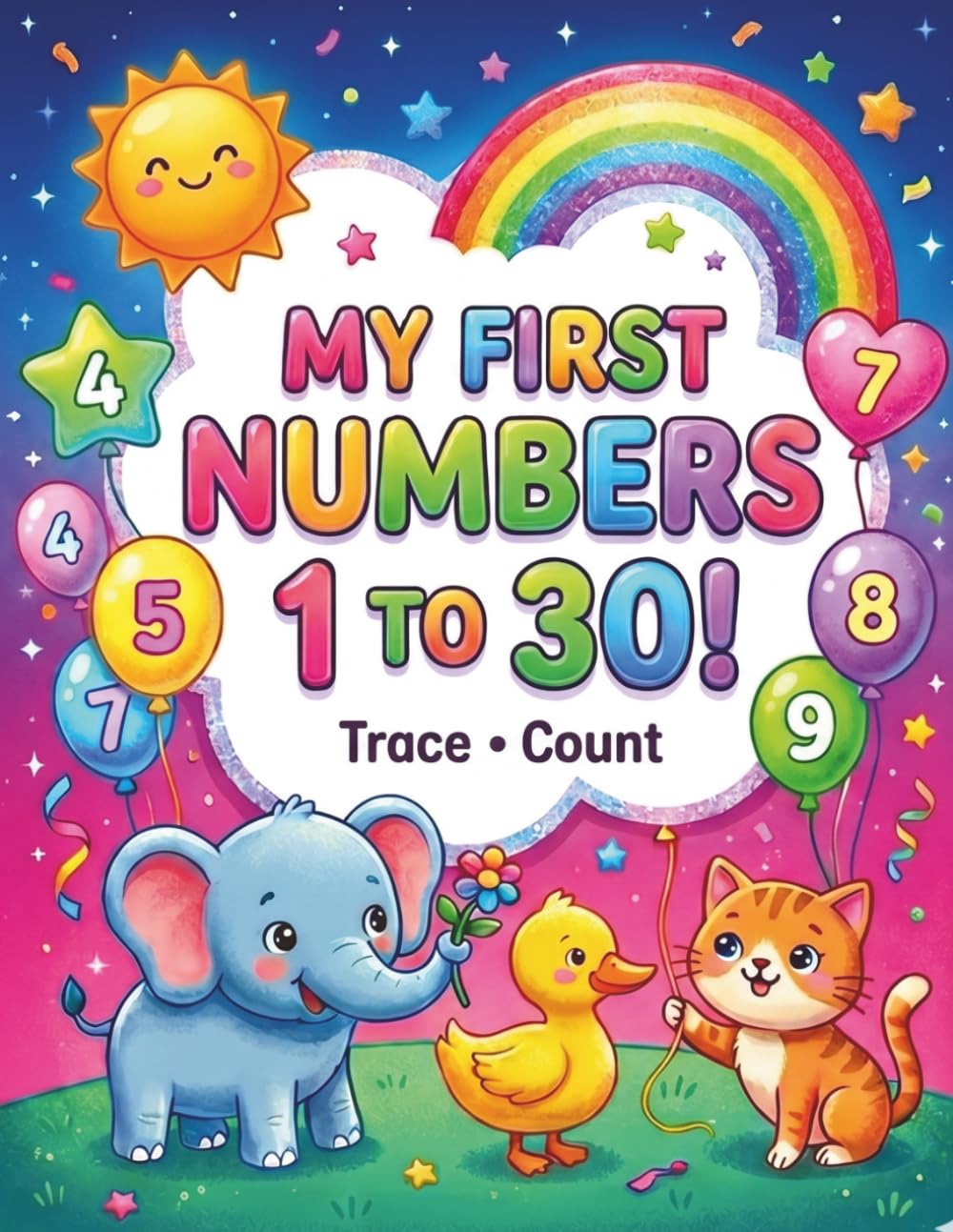My First Numbers 1–30: Number Tracing and Counting Workbook for Kids Ages 3–6: Trace, Count and Fun Activities for Toddlers, Preschool and Kindergarten Learning