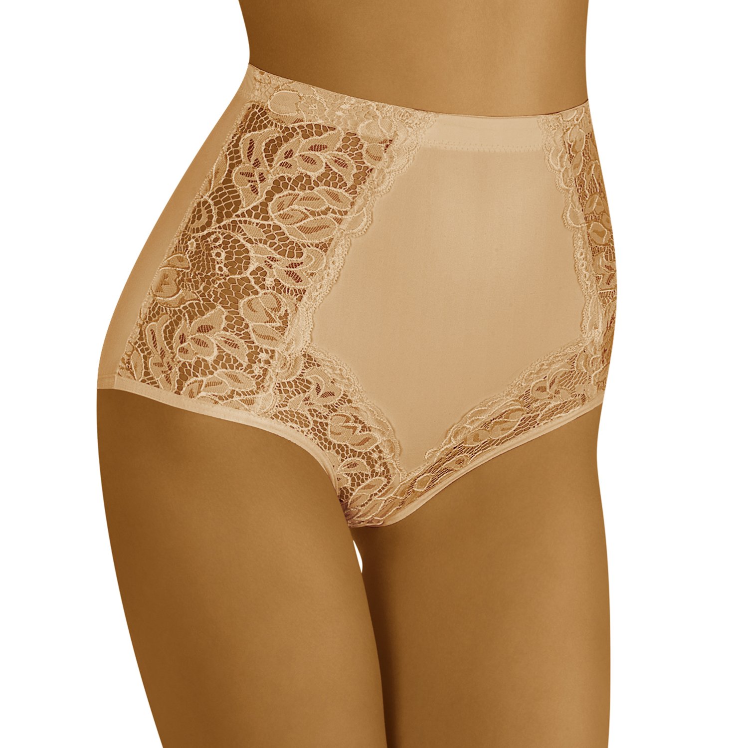 Wolbar Mutandine Donna WB135 Vita Alta, Beige, Taglia L – Invisibili E Comode In Cotone - 3