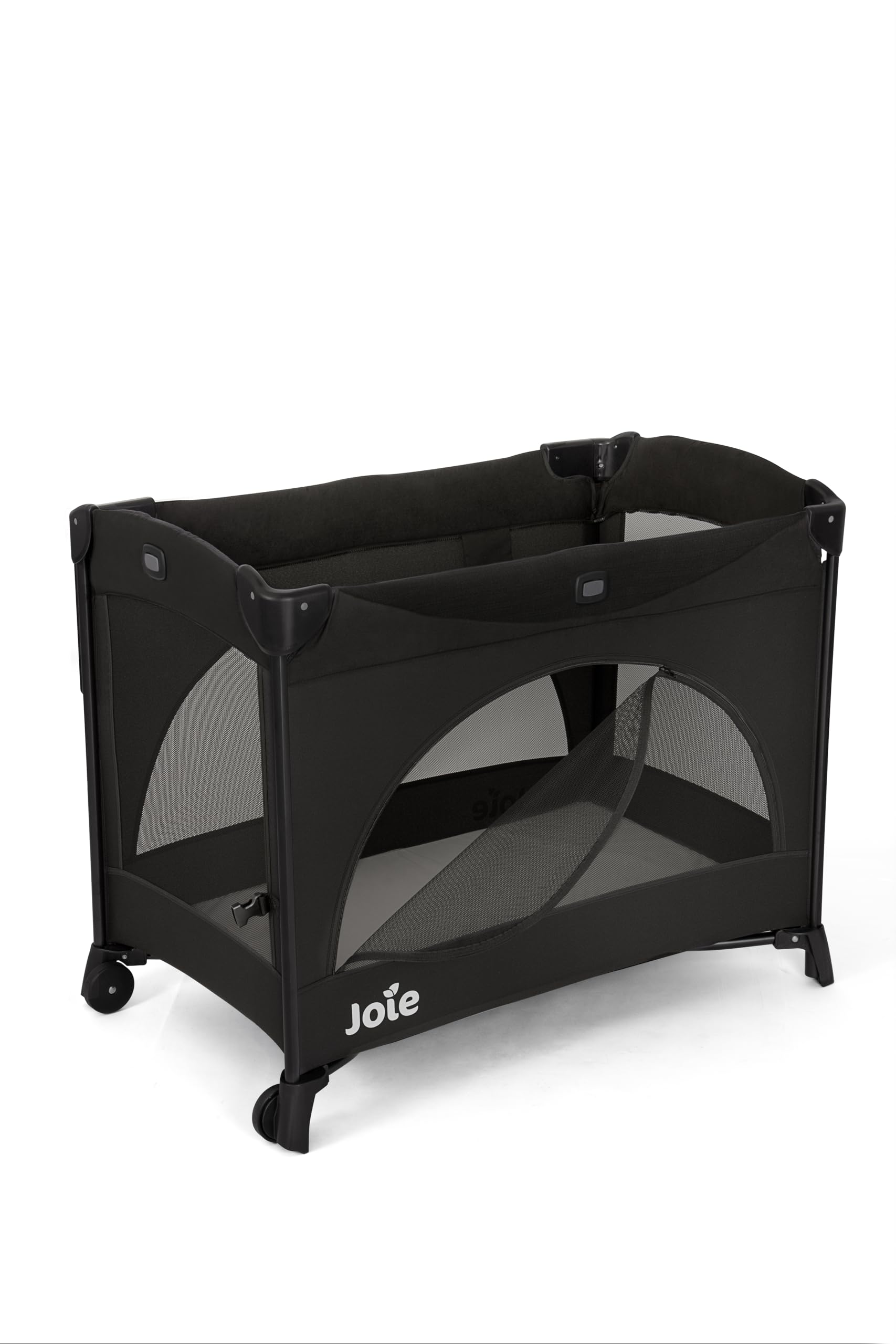 Joie KUBBIE Sleep Lit Parapluie bébé avec Bassinet De la Naissance à 15 kg Côté abaissable cododo Pliable Compact Léger Matelas Confortable Sac Transport Inclus Color Shale
