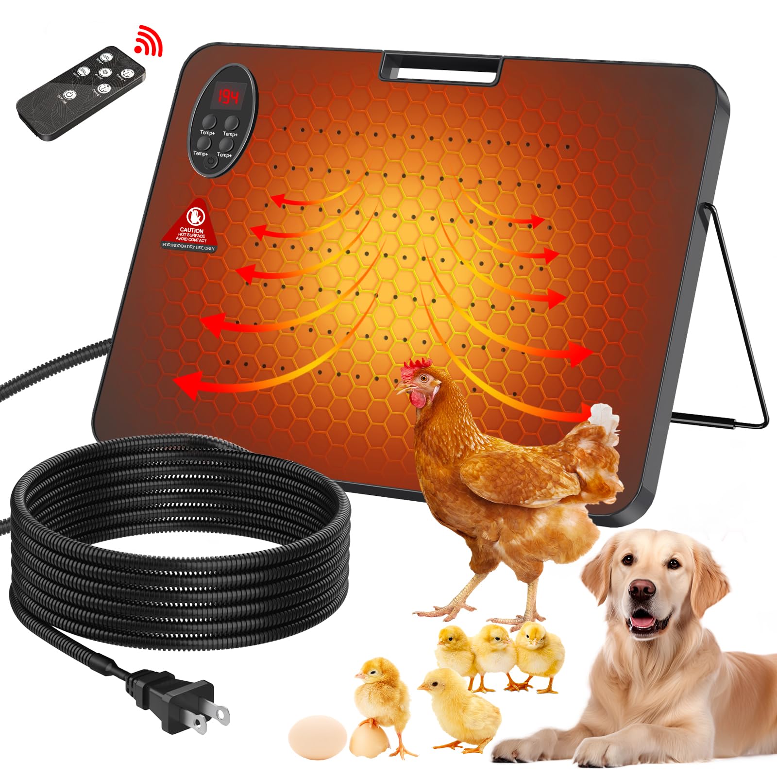 Radiant Heat Cozy Products Flat Panel Heater Chicken Coop Heater
