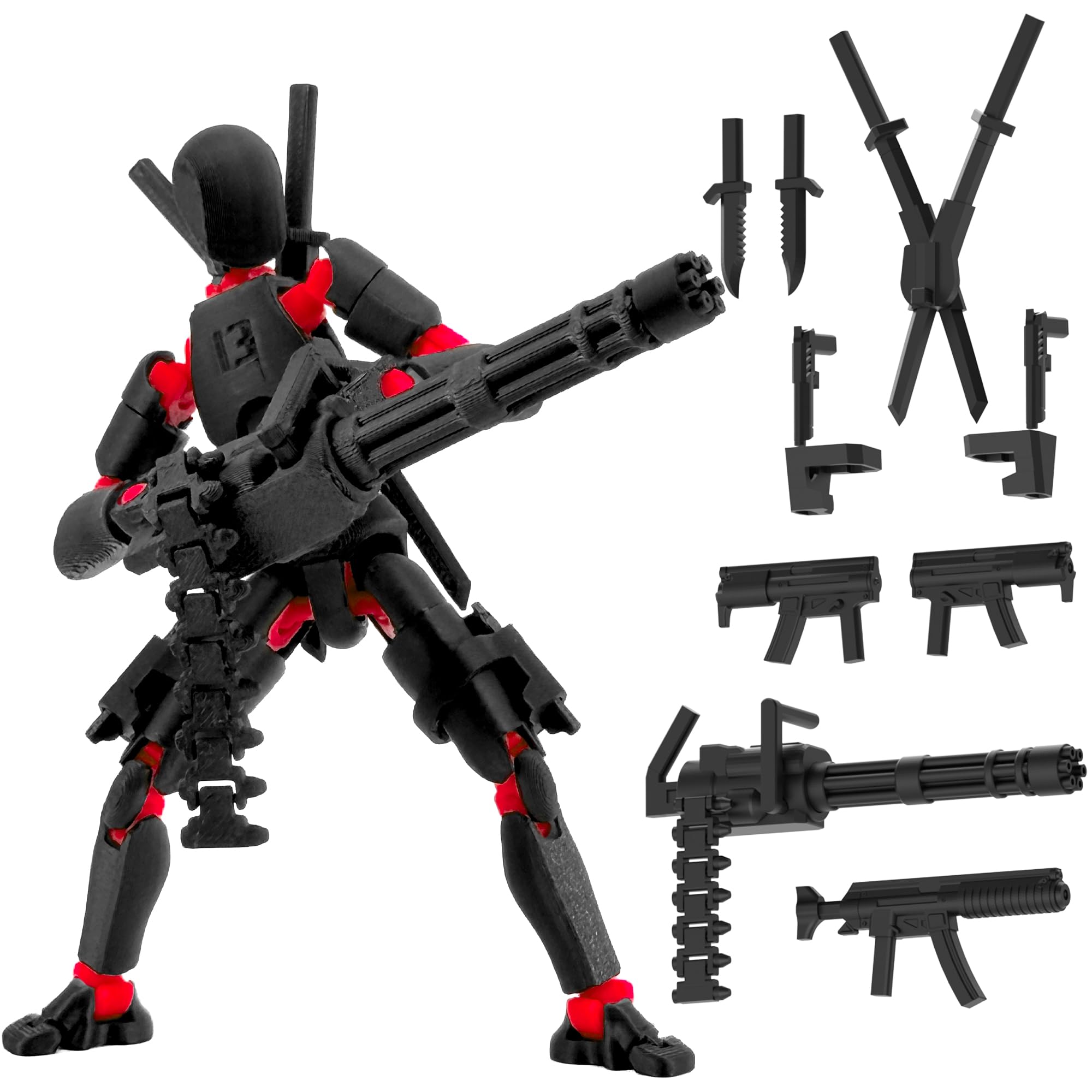 Amazon.com: Gatling Gun Titan 13 Action Figure Set【Assembled