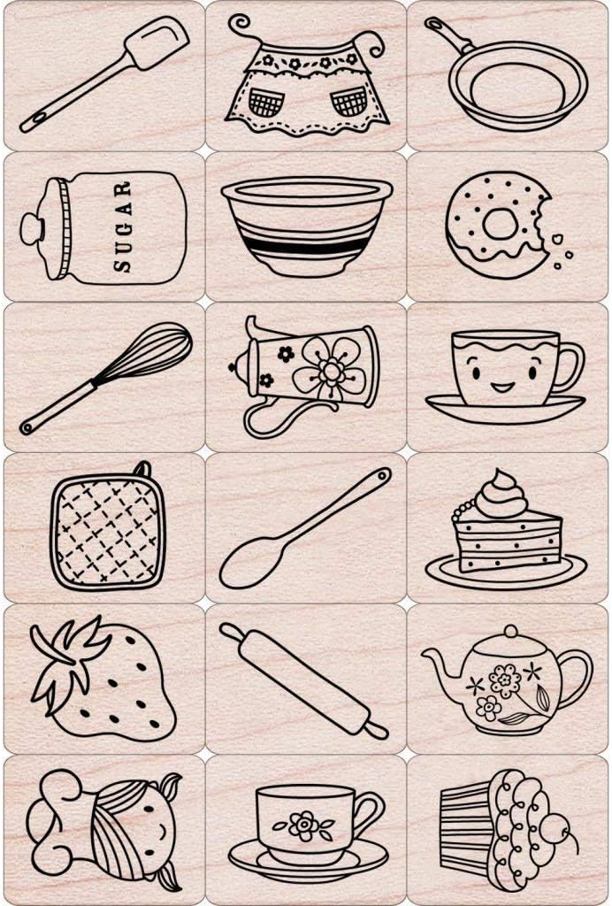 Hero Arts LP198 Ink 'n' Stamp, Cook It