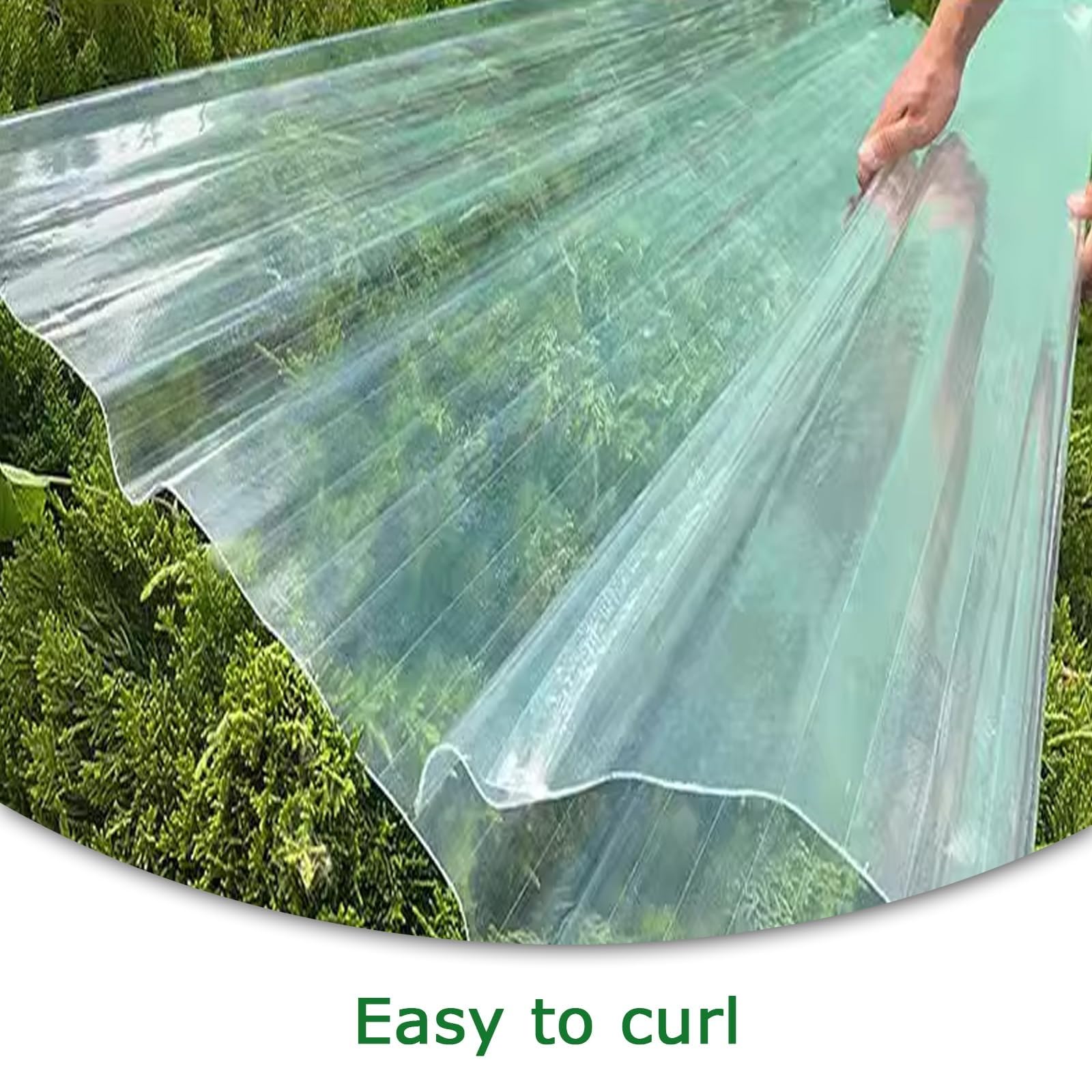 Lámina de Techo Transparente, láminas corrugadas para techos, Paneles de Fibra de Vidrio para iluminación Natural, Paneles de Fibra de Vidrio para iluminación Natural a Prueba de Polvo, Teja