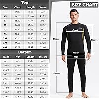 Vista 6 de romision Thermal Underwear for Men Long Johns Fleece Lined Hunting Gear Bottom Top Set Base Layer for Cold Weather XS-4XL
