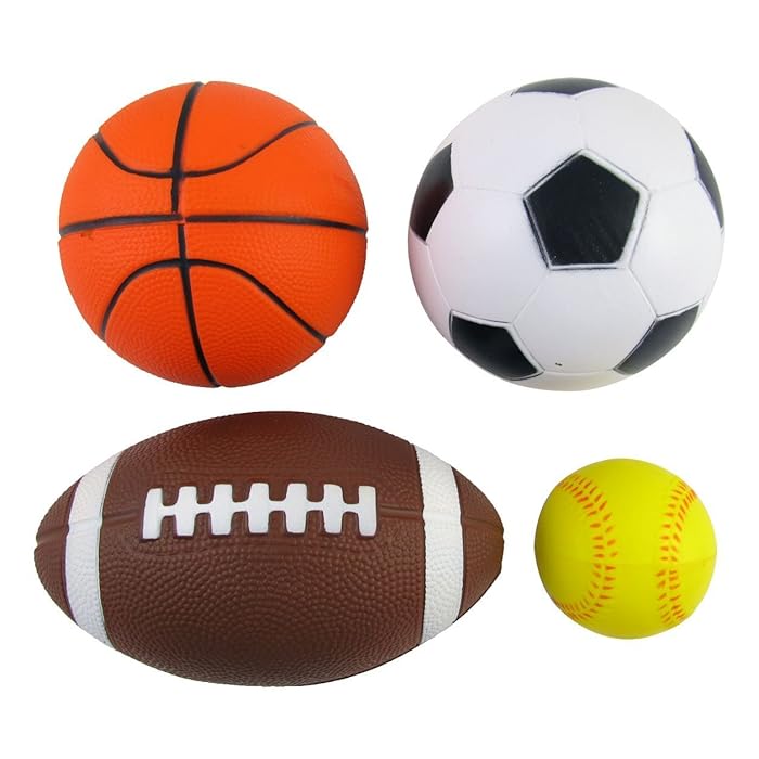 Buy Set of 4 Sports Balls for Kids (Soccer Ball, Basketball, Football