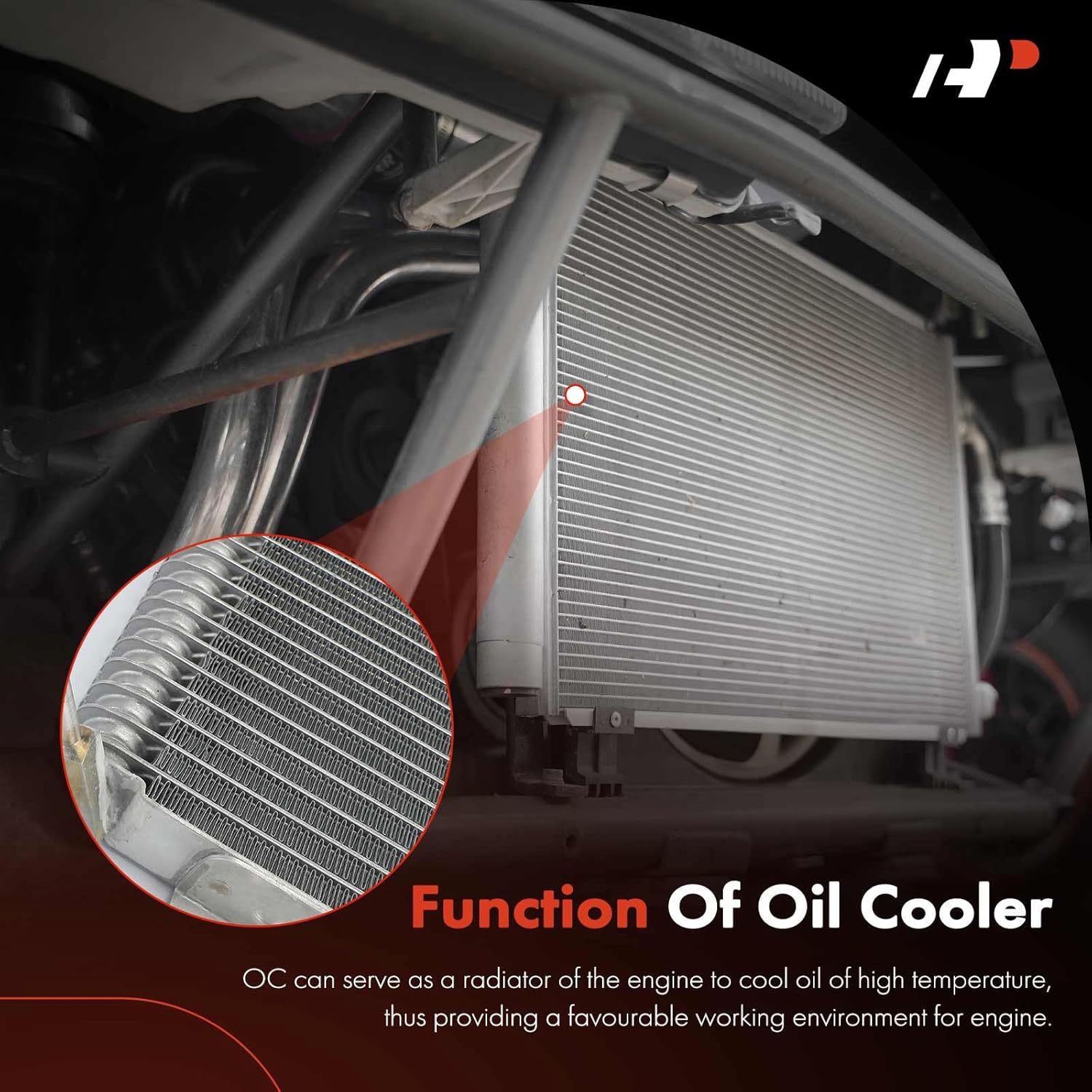 A-Premium Transmission Oil Cooler Compatible with Ford F250 F350 F450 F550 Super Duty 2001-2004, Excursion 2001-2005, Replace# FO4050113