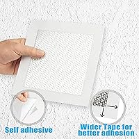 Vista 4 de Paquete de 12 parches de reparación de paneles de yeso de 2 pulgadas, parche de reparación de pared de aluminio, malla de fibra autoadhesiva sobre