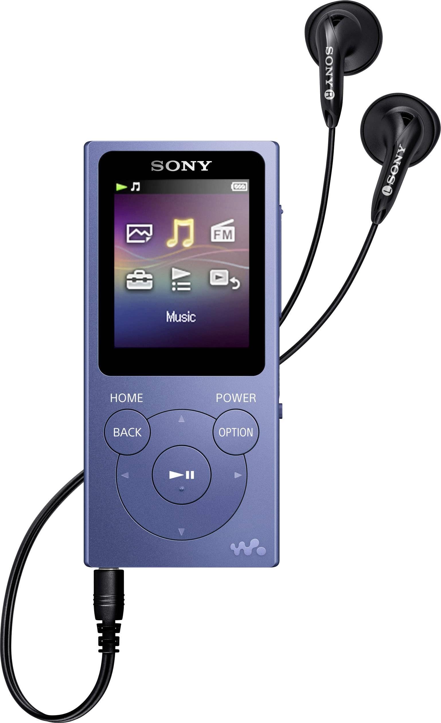Sony NW-E394 Walkman 8GB (Speicherung von Fotos, UKW-Radio-Funktion) blau