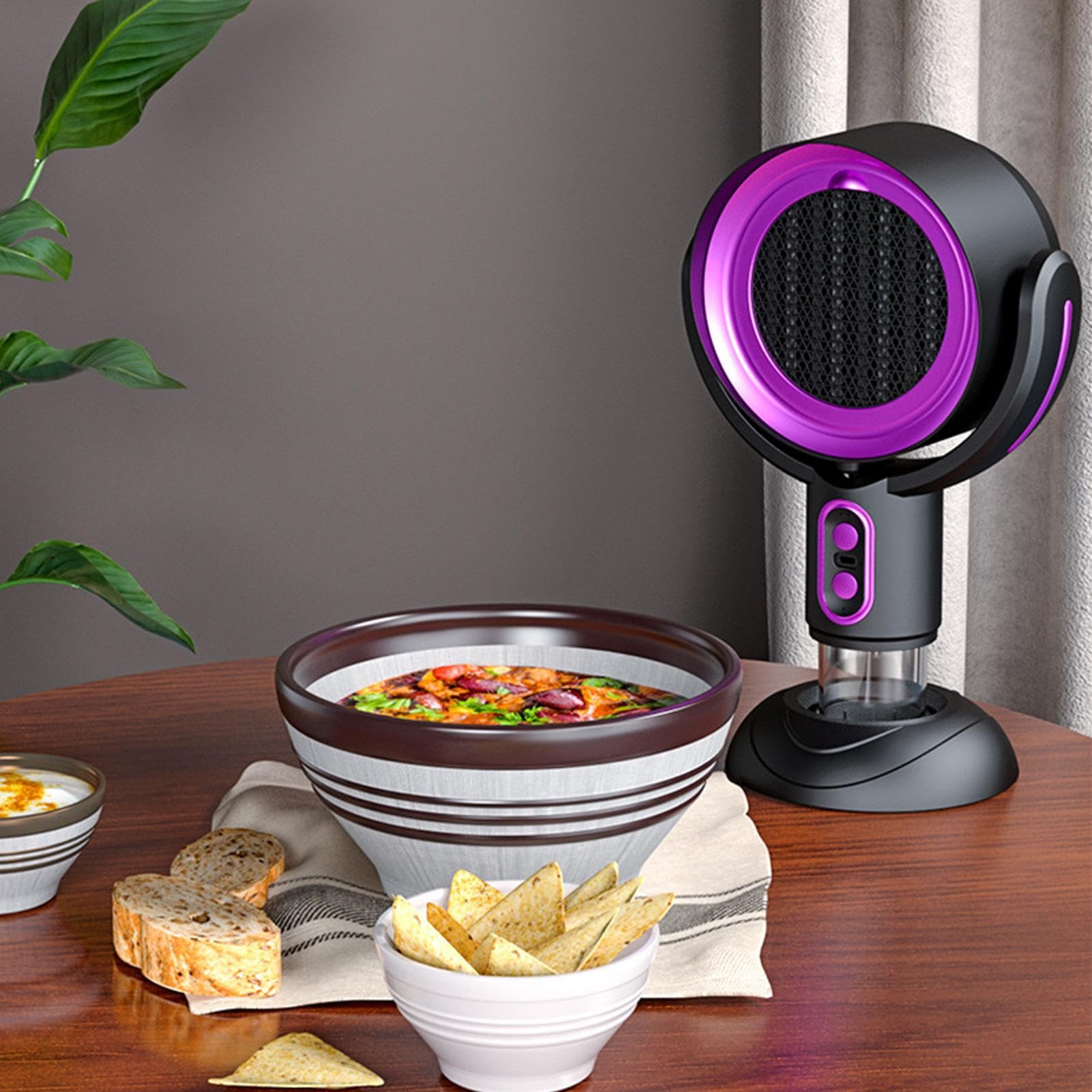 Hotte de Cuisine Portable - 35 cm, Hotte d’Extraction de Comptoir | Purificateur d’Air à Ions Négatifs Rétractable à 2 Vitesses pour Barbecues Intérieurs, Petits Appartements, Dortoirs et Cuisine sur