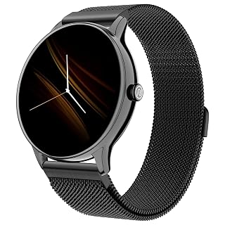 Noise Twist Go Round dial Smartwatch with BT Calling, 1.39" Display, Metal Build, 100+ Watch Faces, IP68, Sleep Tracking, 100+ Sports Modes, 24/7 Heart Rate Monitoring (Black Link)