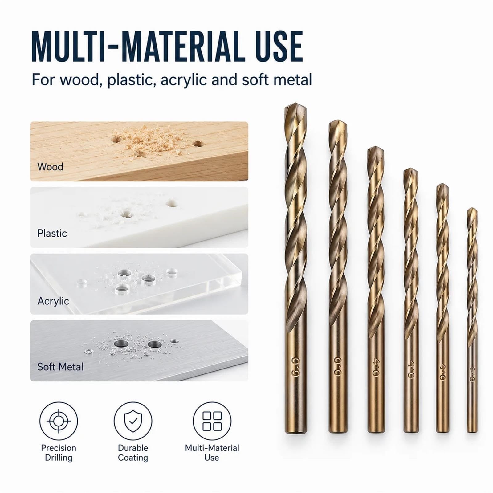 Kit Di Punte Da Trapano Metriche HSS Punte Elicoidali A Spirale