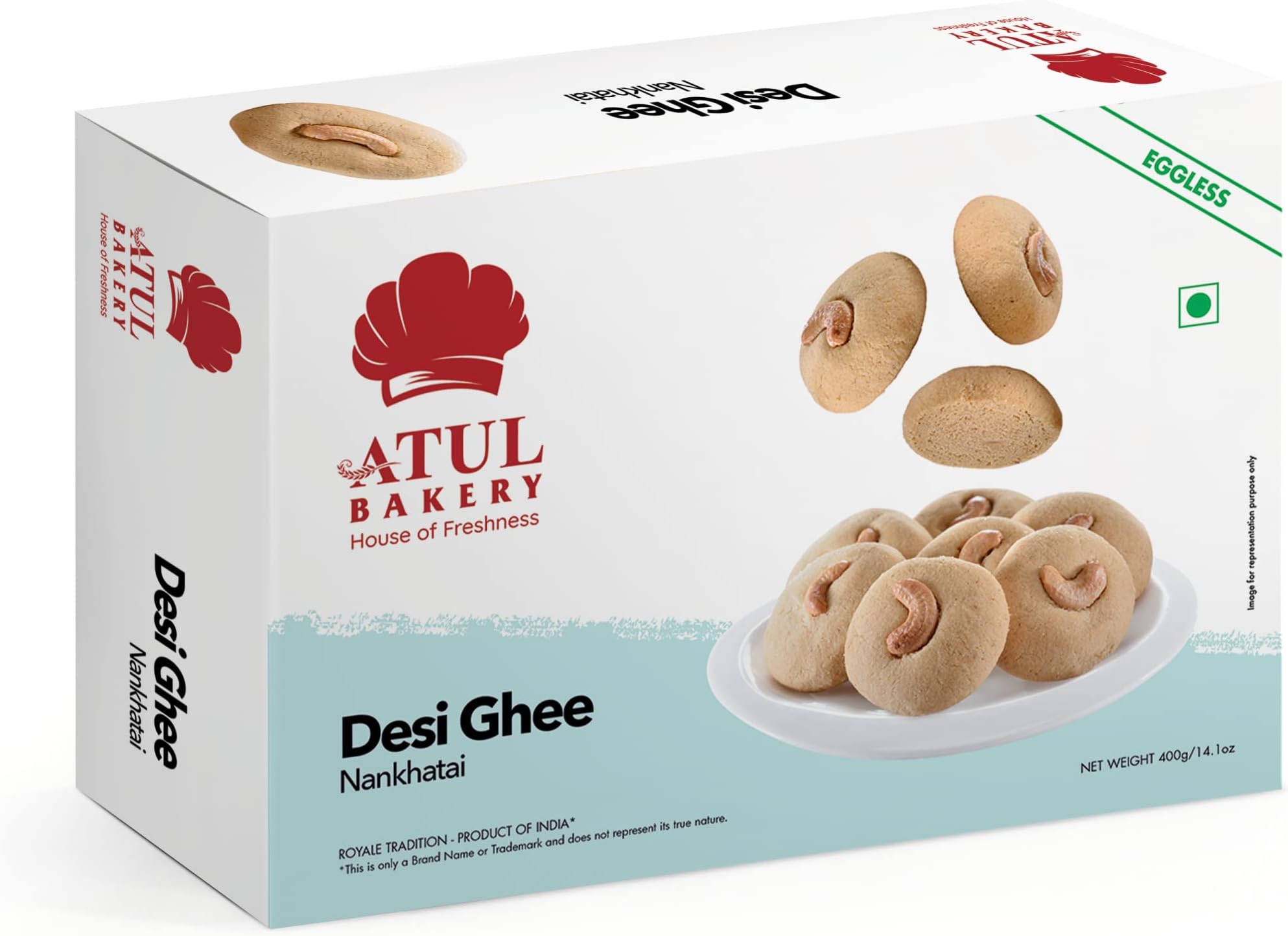 Atul Bakery Pure Ghee Nankhatai 400 GMS