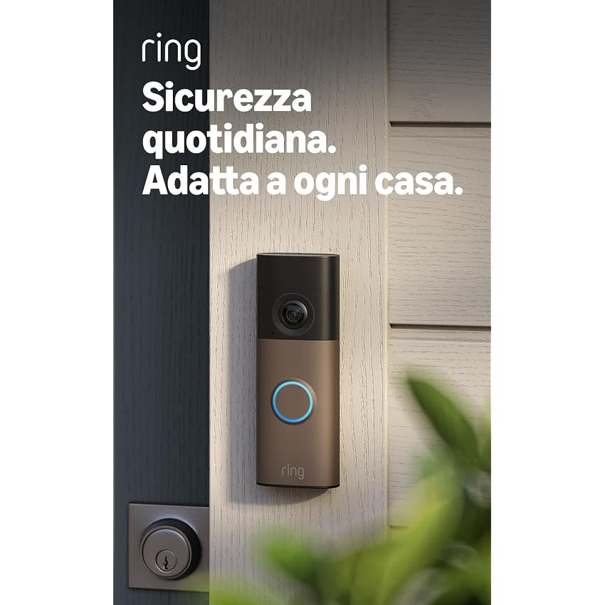 Ring Battery Video Doorbell 2K, Videocitofono a batteria (ultimo modello)