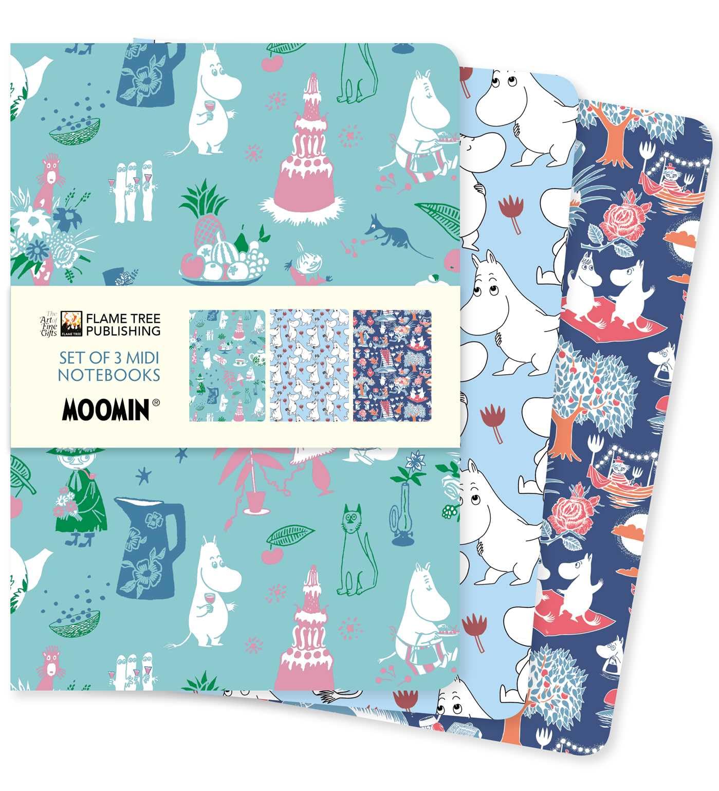 Midi Notebook Collections: Moomin Classics Set of 3 Midi Notebooks by Flame ...