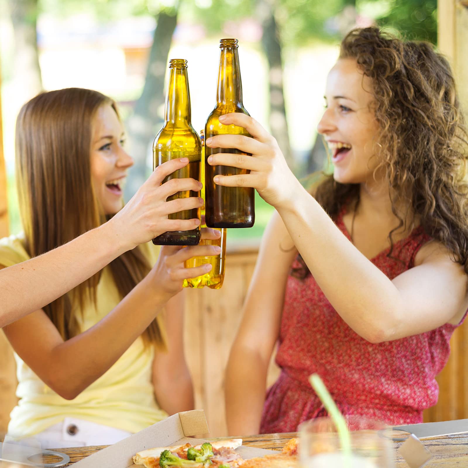 30 abrebotellas plano de acero inoxidable de 7 pulgadas, abridor de botellas de cerveza de acero inoxidable resistente, hoja de barra sólida, abridor de botellas divertido de camarero para