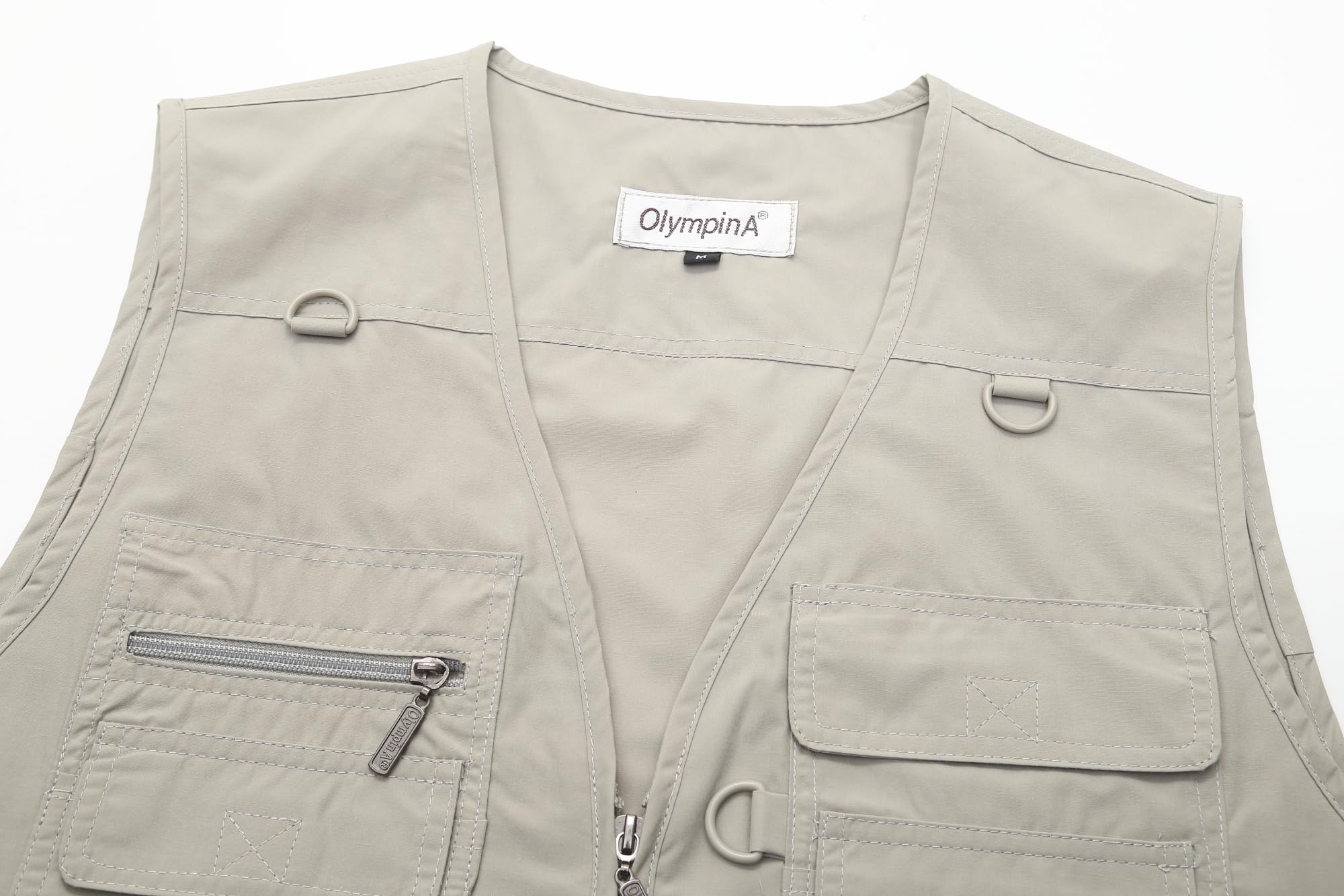 Luckyone Herren Sommer Outdoor Weste Hundeweste mit Vielen Taschen Multifunktionsweste Für Jagd Angeln Camping Ärmellos Jacke Fotografie Wandern Weste