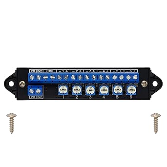 Dimmer Control 6-Lights LED Hub Distribution Module, AC/DC 5 to 24V Input, for HO/N/O Train Model. OONO D-1660BP
