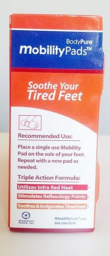 Miniatura 7 de BodyPure Parches de circulación de movilidad para pies | Hecho con lavanda, turmalina blanca, capsaicina | Parche adhesivo que aumenta la sensación