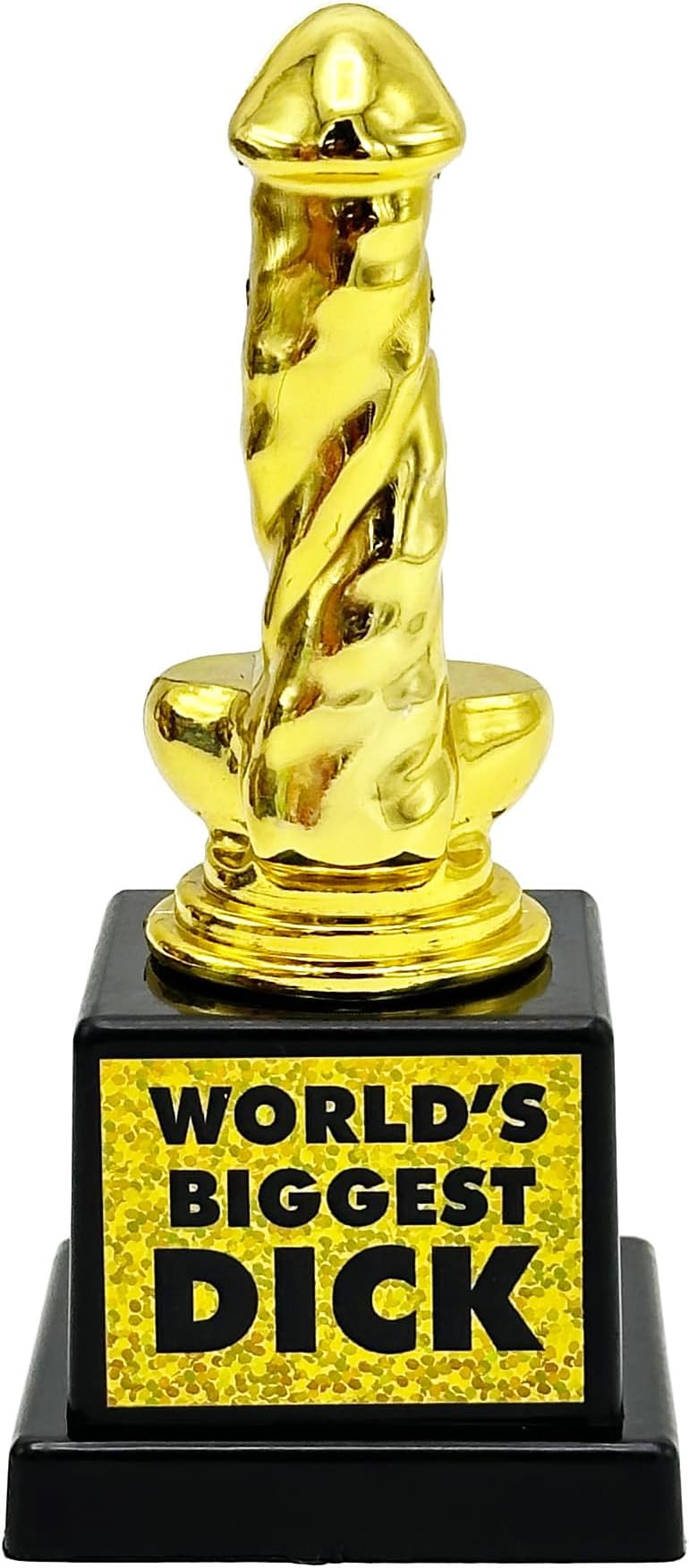 Island Dogs World's Biggest Dick Novelty Funny Trophy - Hilarious Adult Humor Gag Gift, Plastic Pecker Statue Award - The for The Special Person in Your Life