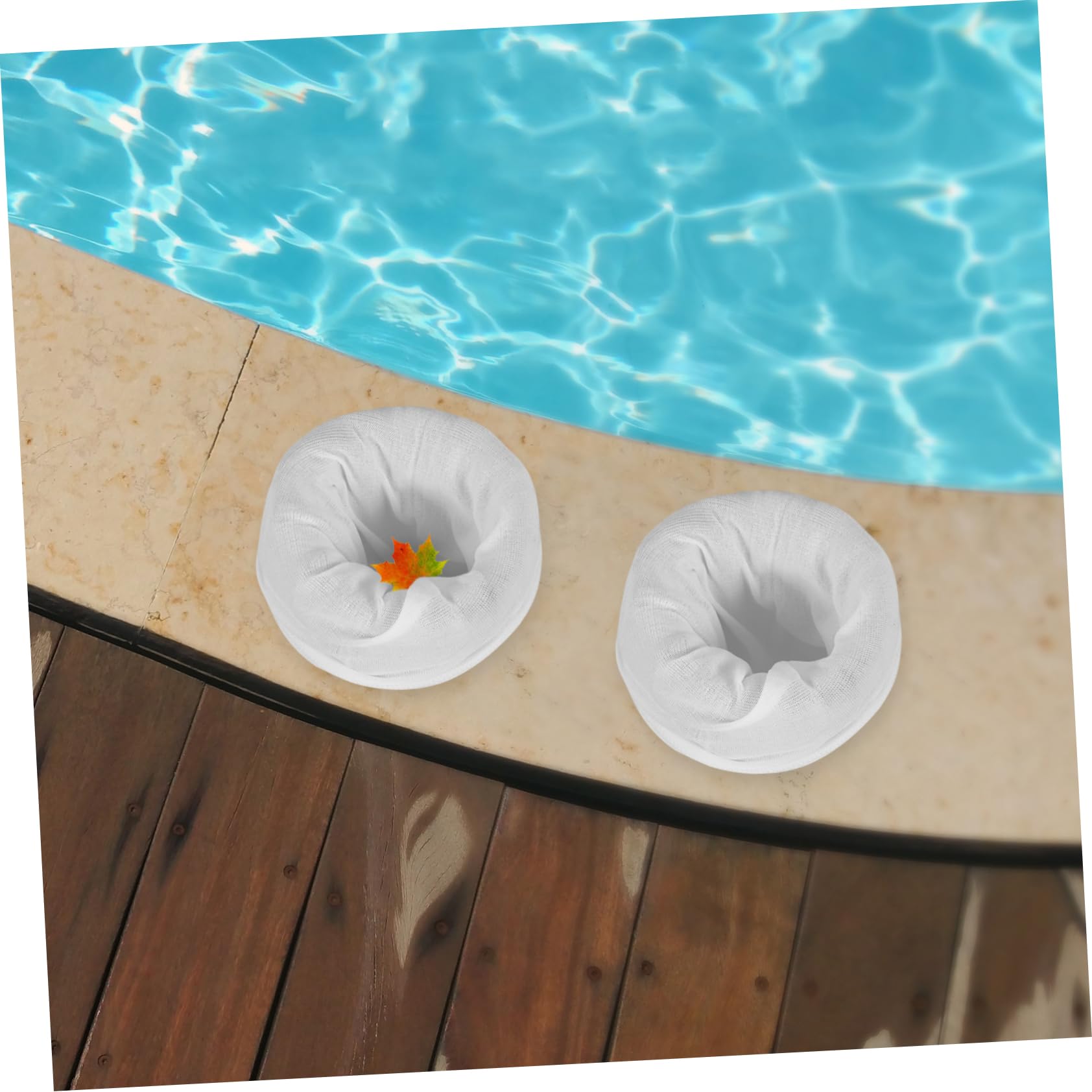 HANABASS 100piezas Calcetines para Filtración De Piscina Fáciles De Usar Limpiar y Capturar Residuos Agua De Acuarios y Piscinas Reutilizables y Desmontables