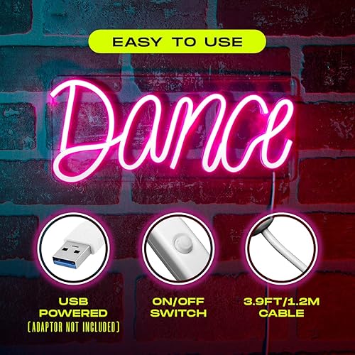 Miniatura 7 de Letrero LED Blue Rave  Letrero de neón para decoración de pared  Letrero de neón LED alimentado por USB  Pequeño letrero de enchufe para pared o