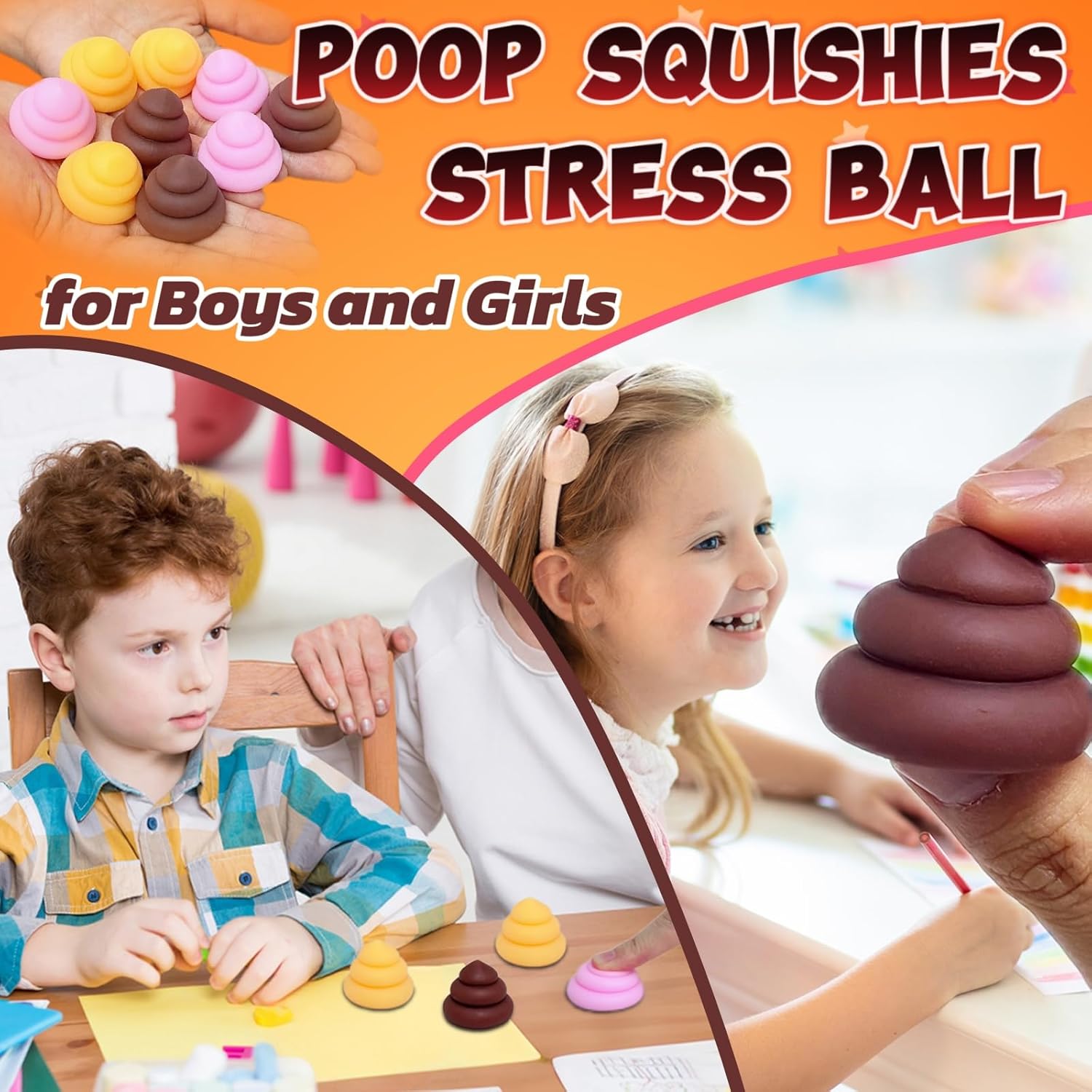 9 PCS Poop Mochi Squishy Taba Toys - Kawaii Squishies Sugar Stress Ball, Sensory Mini Toys, Soft Mini Mochi Poop Squishy Ball for Kids ＆ Adults, Party Favors, Birthday Gifts, Classroom Prizes