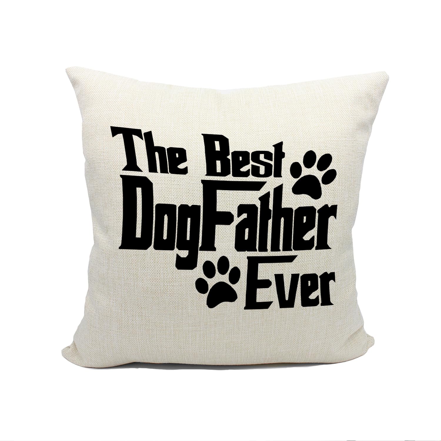 Mancheng-zi Dog Father Gifts - Best Dog Dad Pillow Covers 18x18 for Fathers Day