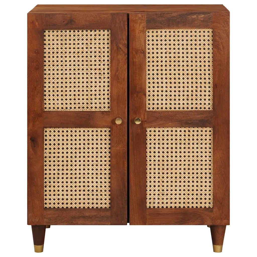 Buffet marron 60 x 33 x 75 cm en bois de manguier massif