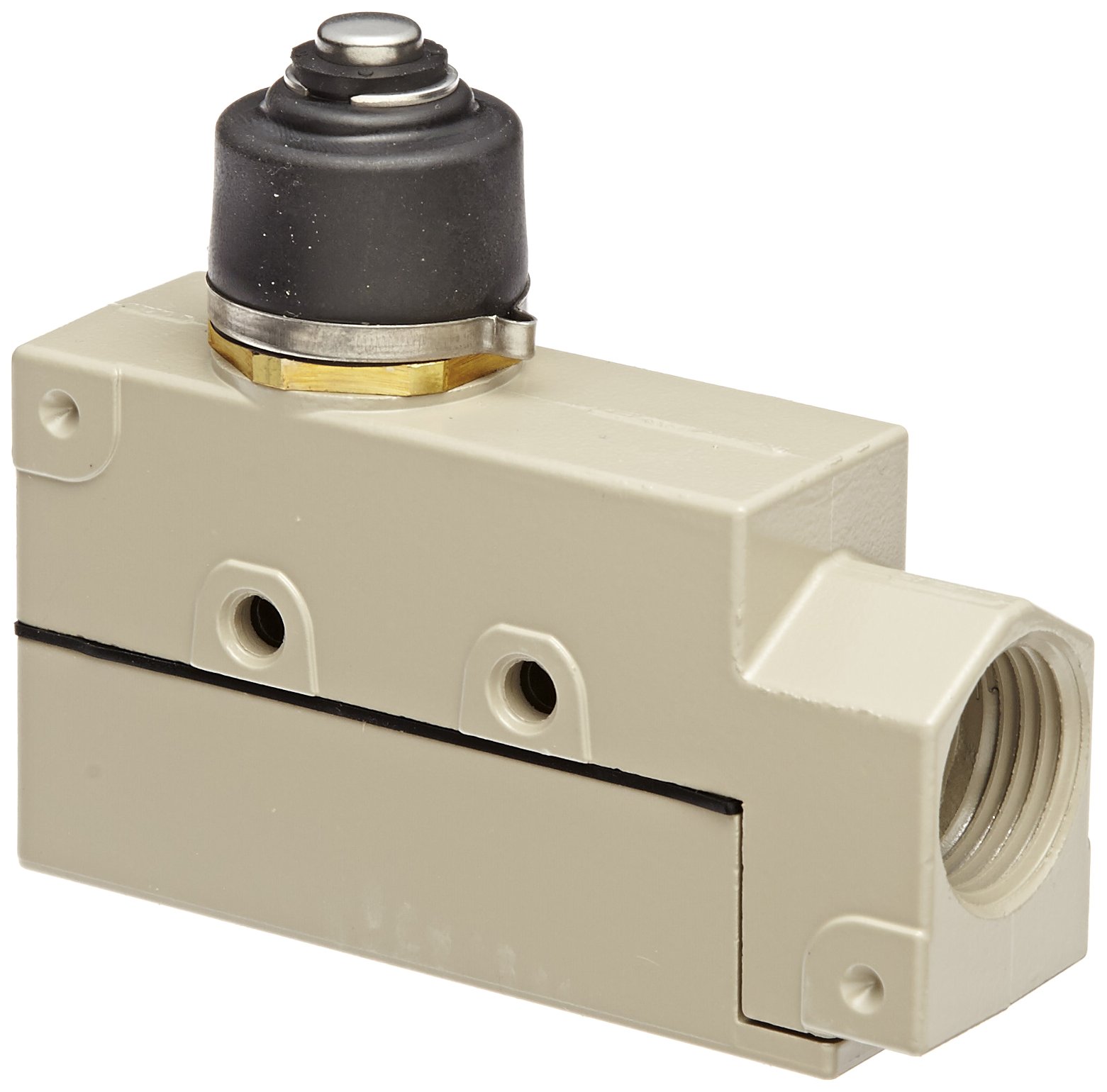 Omron ZE-N-2 General Purpose Enclose Switch, High Breaking Capacity and Durability, Sealed Plunger, Single Pole Double Throw AC, Side Mounting, 1/2 Conduit Size