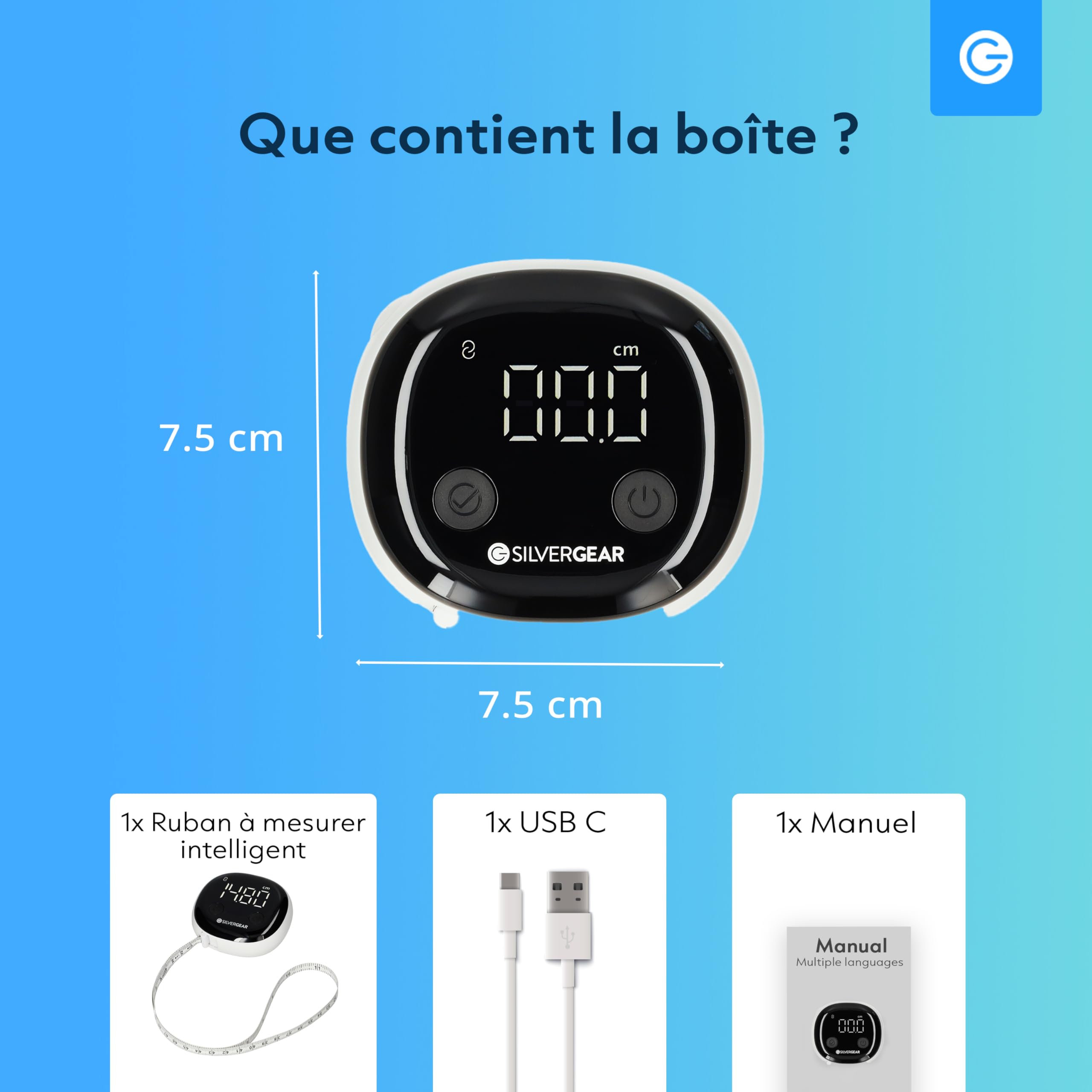 Tape de mesure du corps intelligent avec application
