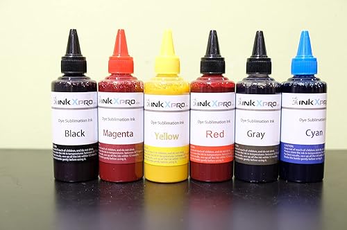 INKXPRO Tinta de sublimación de tinte 6x100ml para impresora Epson Expression XP-15000