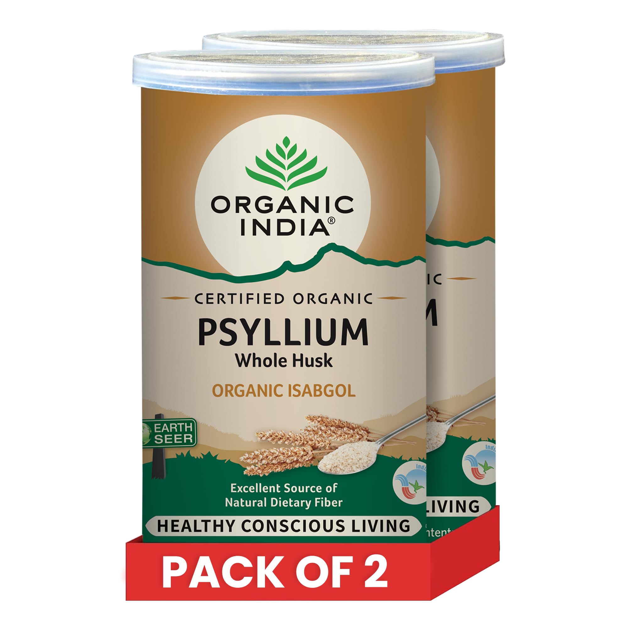 Psyllium Whole Husk || Isabgol || 100 grams (Pack Of 2)