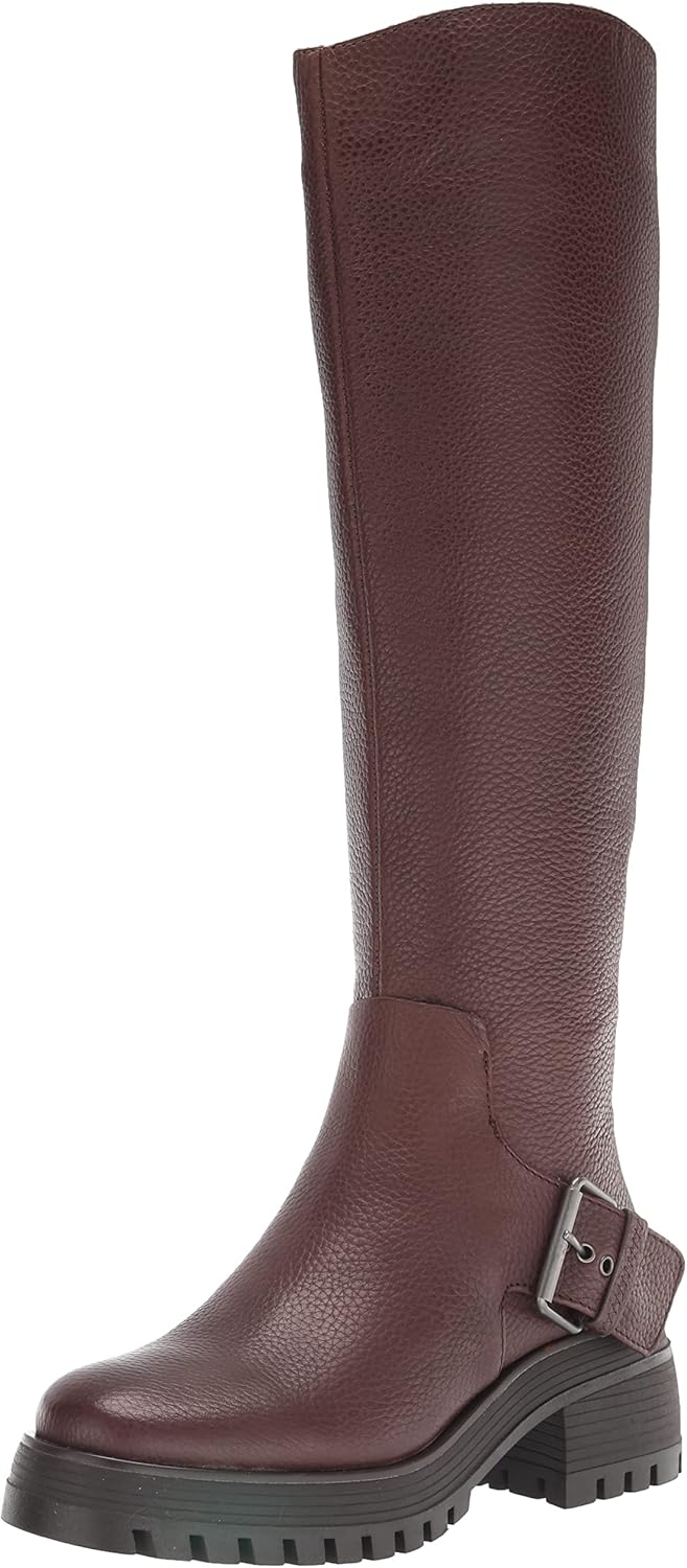 Franco Sarto Womens Julie Knee High Boot Brown 7 M