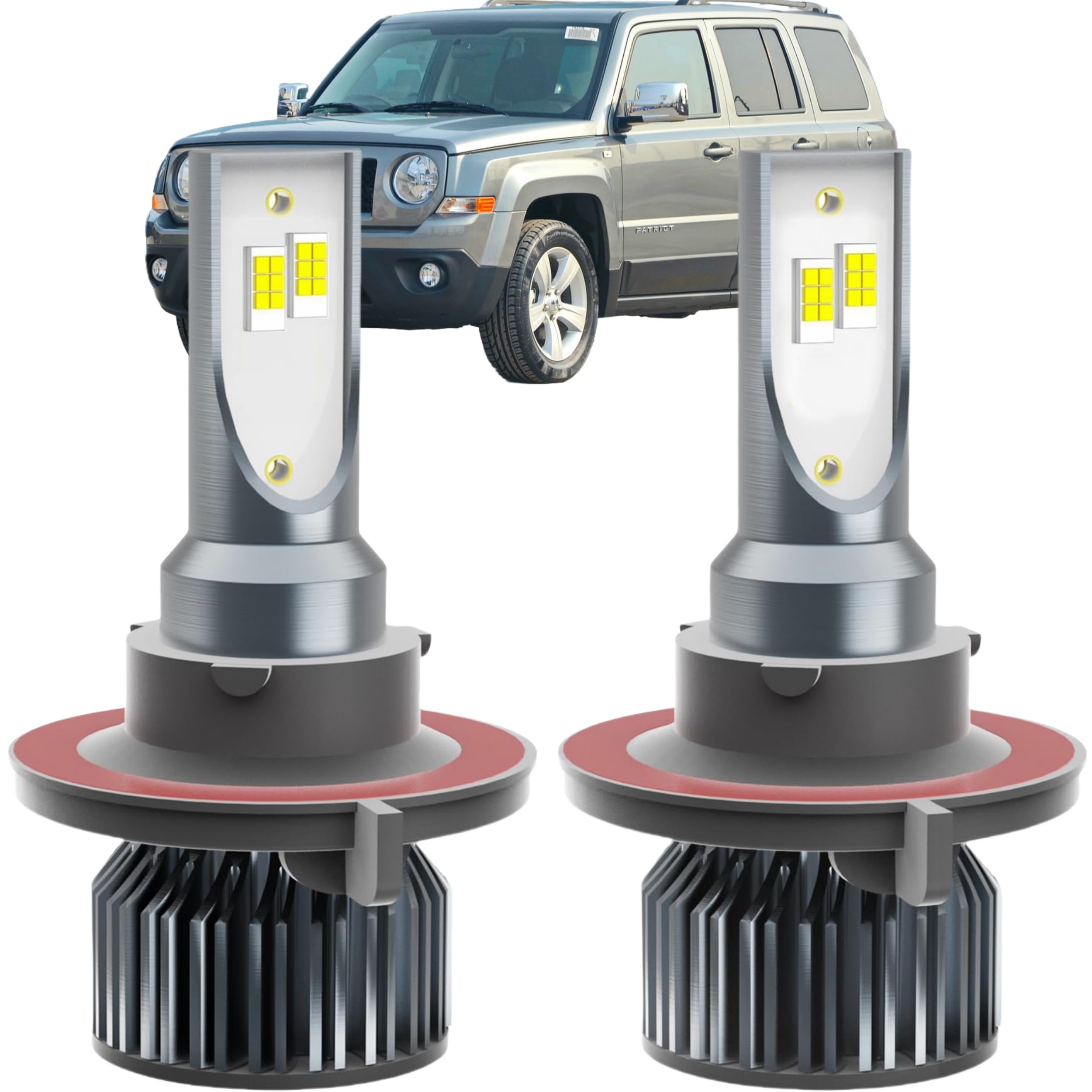 Patriot Dedicated Accessory,Fit for 2007 2008 2009 2010 2011 2012 2013 2014 2015 2016 2017 Patriot,H 13 Dedicated H L,Plug and Play,No Errors,Pack of 2