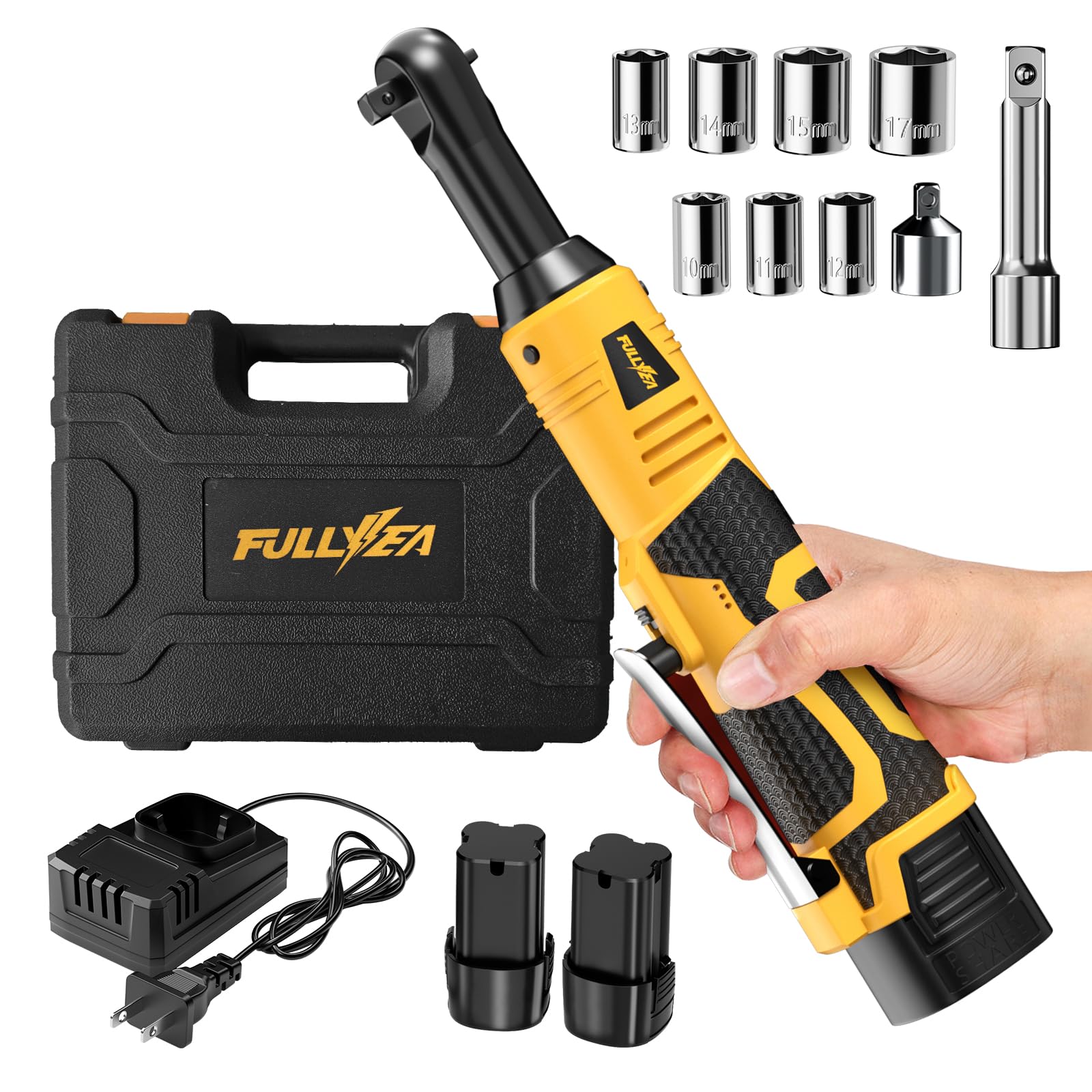 FULLYEA Cordless Ratchet Wrench - 45ft-lbs Torque -1