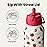 BOTTLE BOTTLE 32oz Insulated Water Bottle Stainless Steel Sport Water Bottle with Straw Dual-use Lid Design for Gym with Pill Box (Berry)